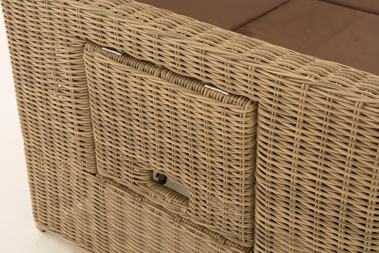 Wicker Loungebank ANCONA 5mm