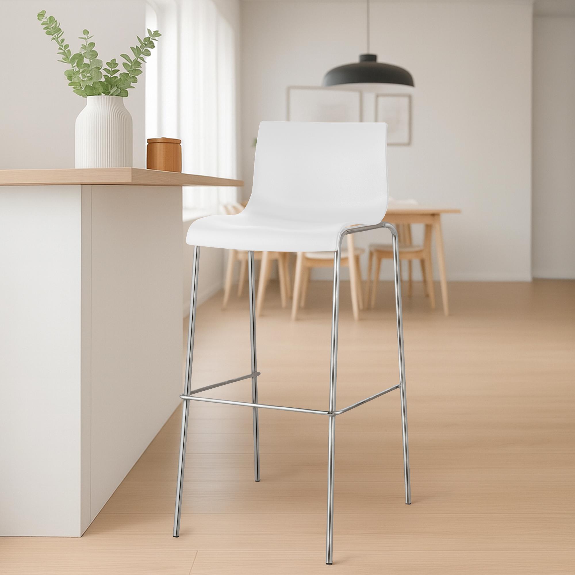 Barkruk Hover kunststof 4-potig frame