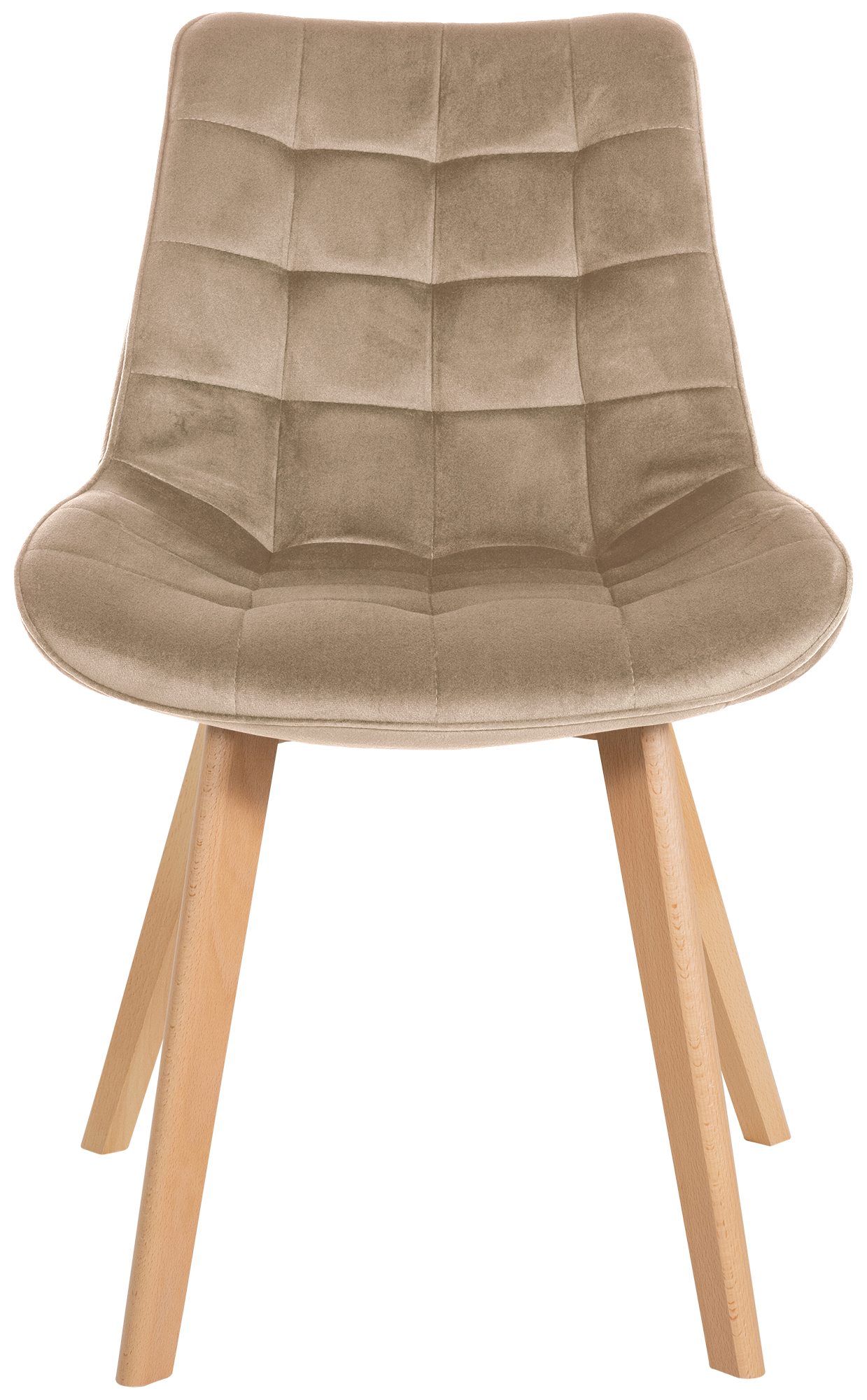 Set van 2 eetkamerstoelen Brook fluweel
