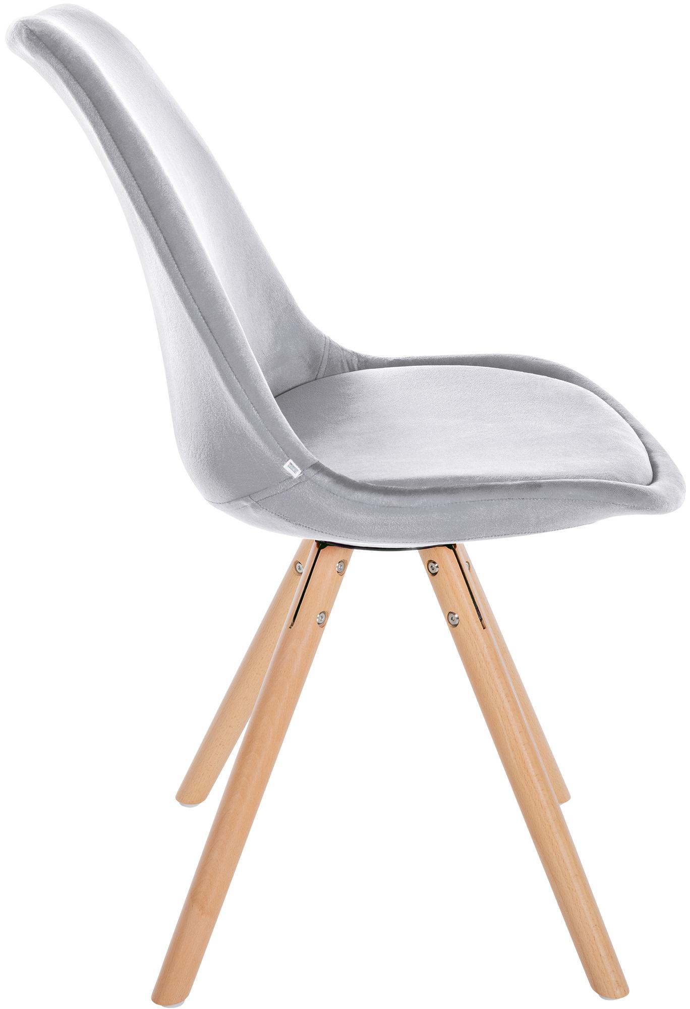 Set van 4 eetkamerstoelen Sofia fluweel