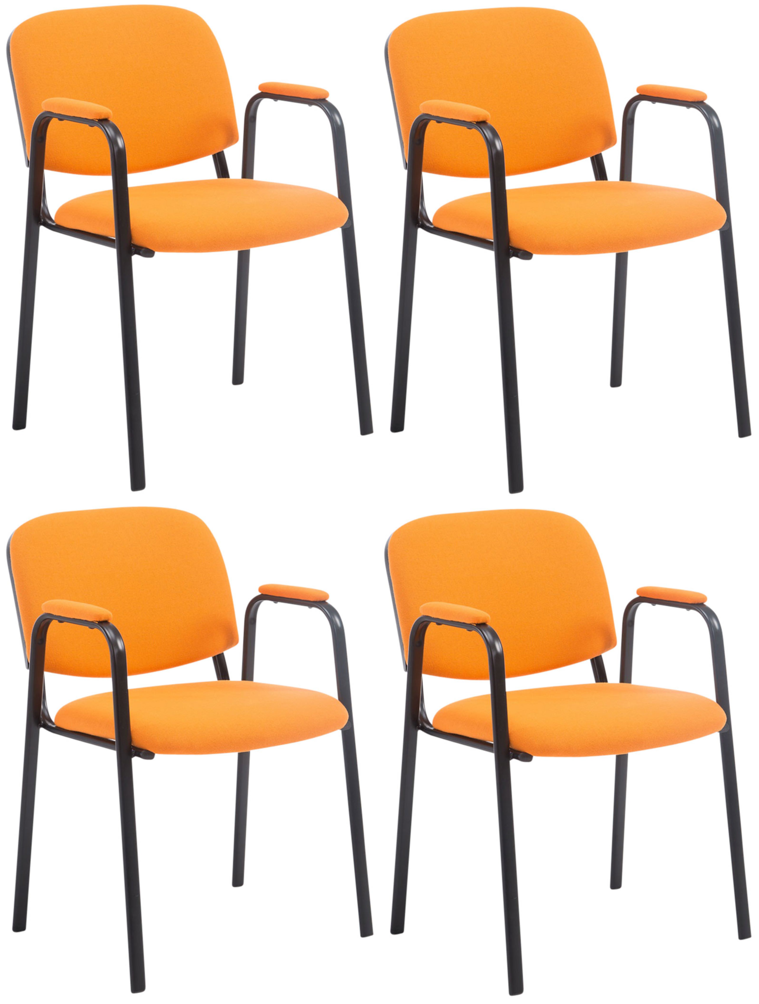 Set van 4 stapelstoelen Ken Pro stof