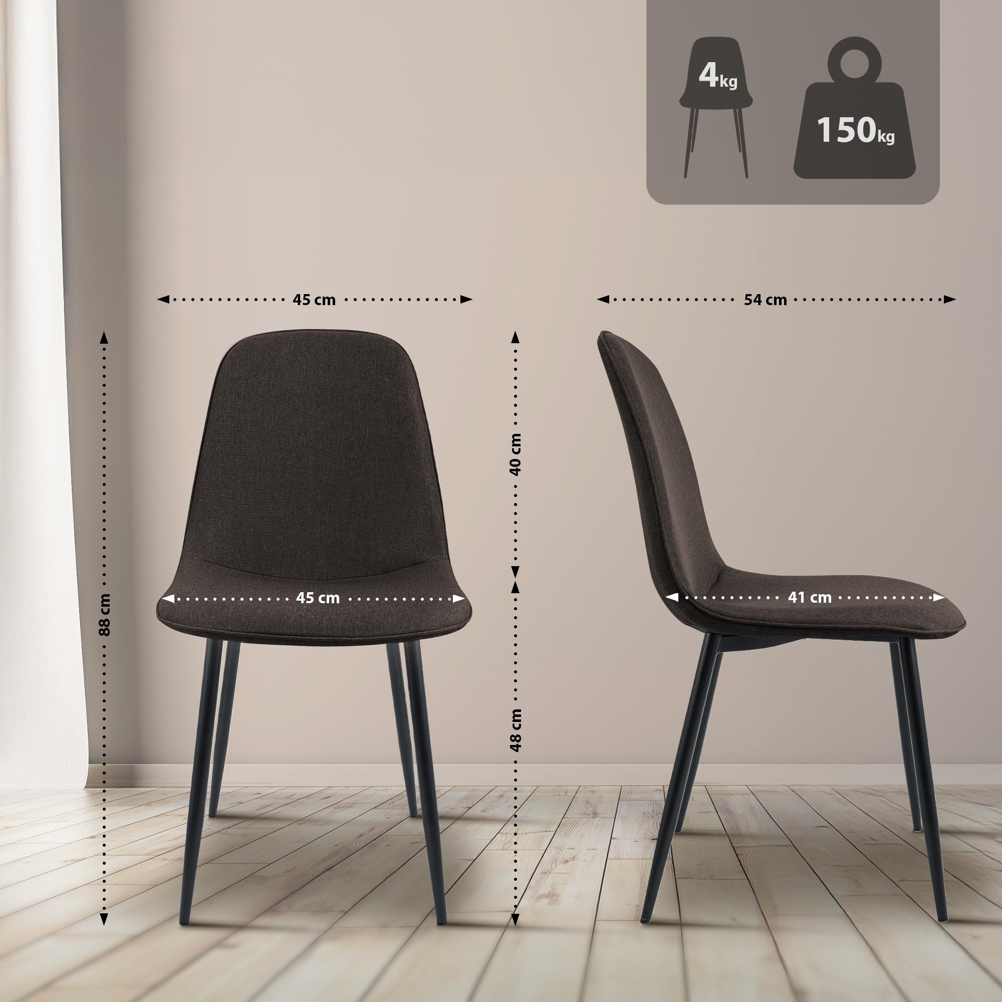 Set van 2 eetkamerstoelen Maryam
