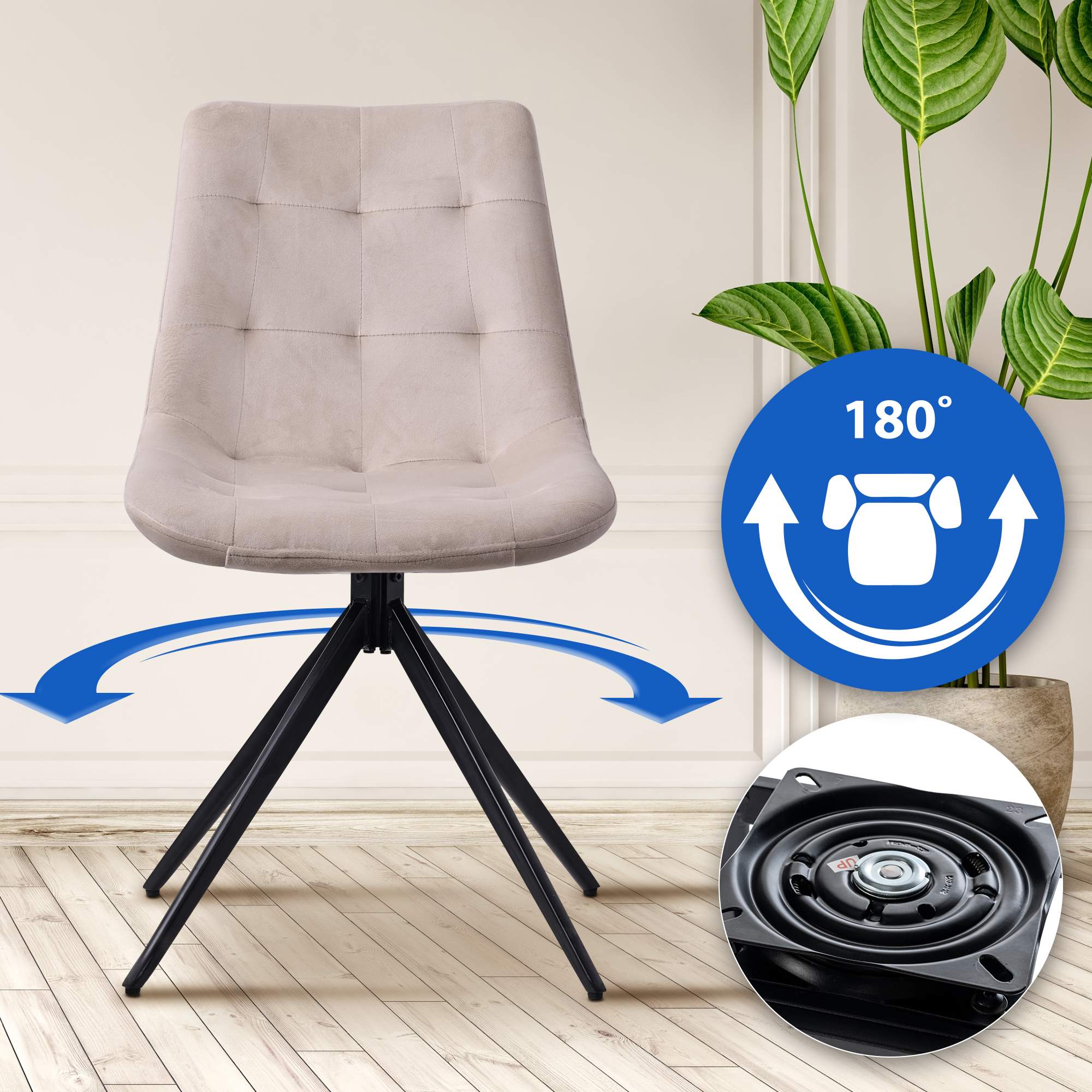 Set van 2 eetkamerstoelen Merna