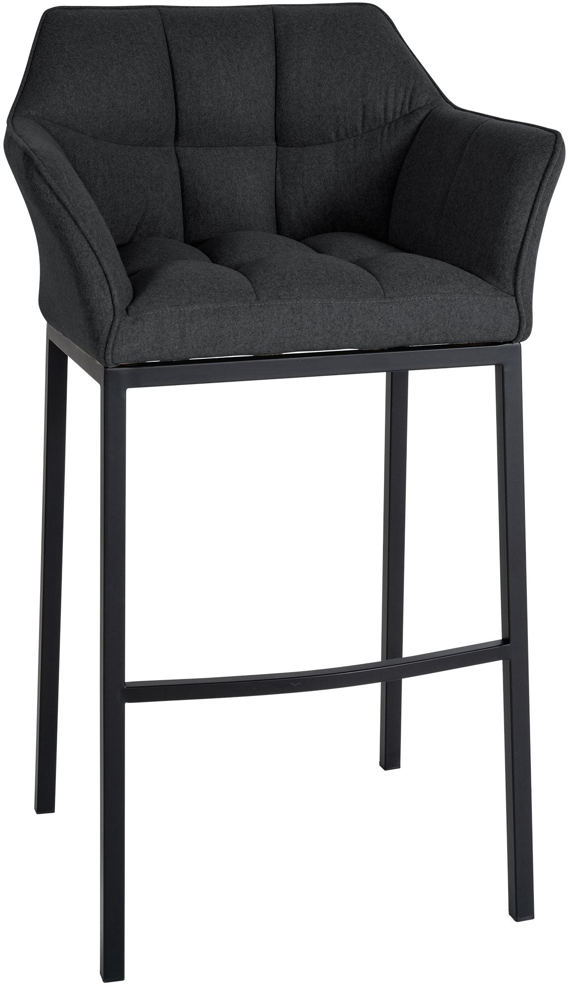 Barkruk Damaso Vilt met Vierpootsframe