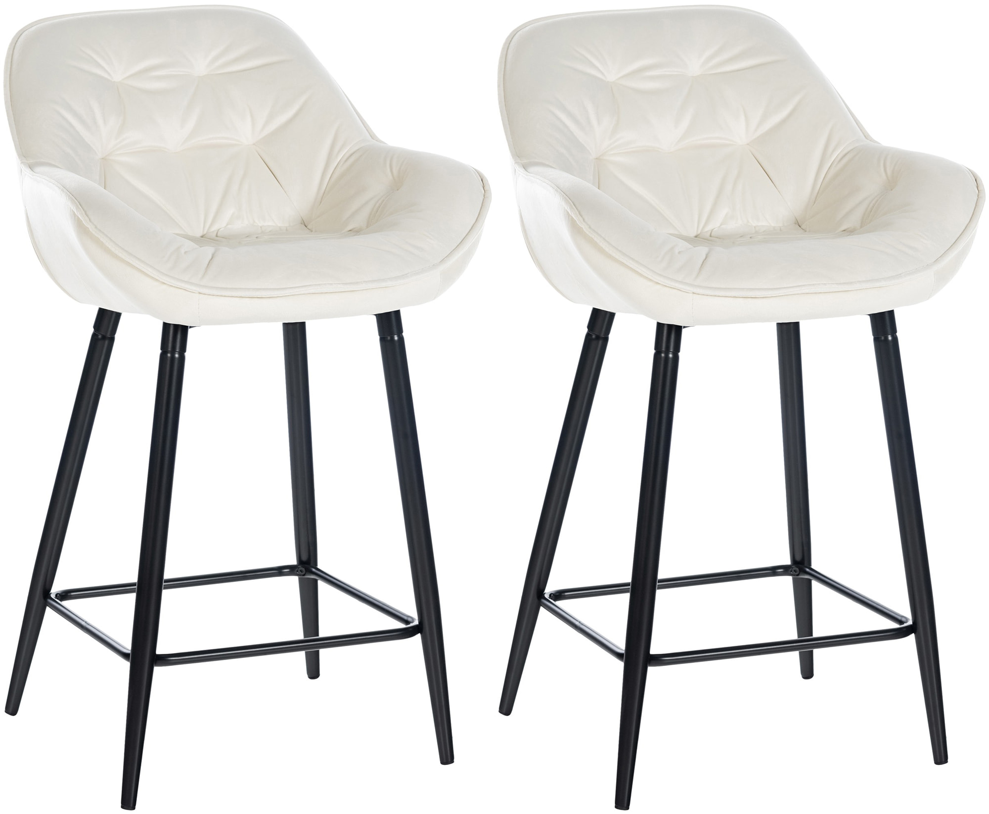 Set van 2 barkrukken Gibson fluweel