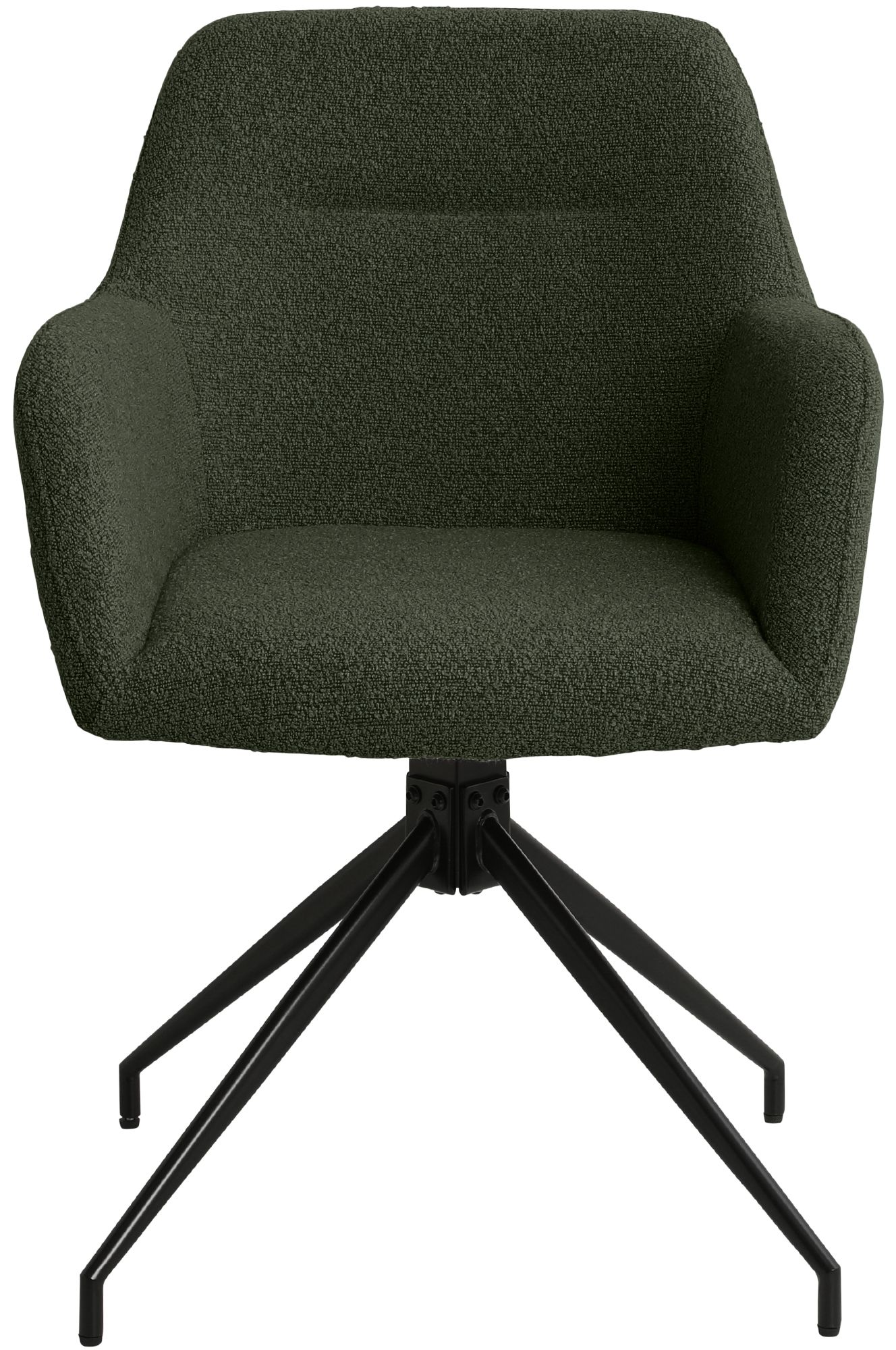 Set van 2 Eetkamerstoelen Merlinda met teddy stof