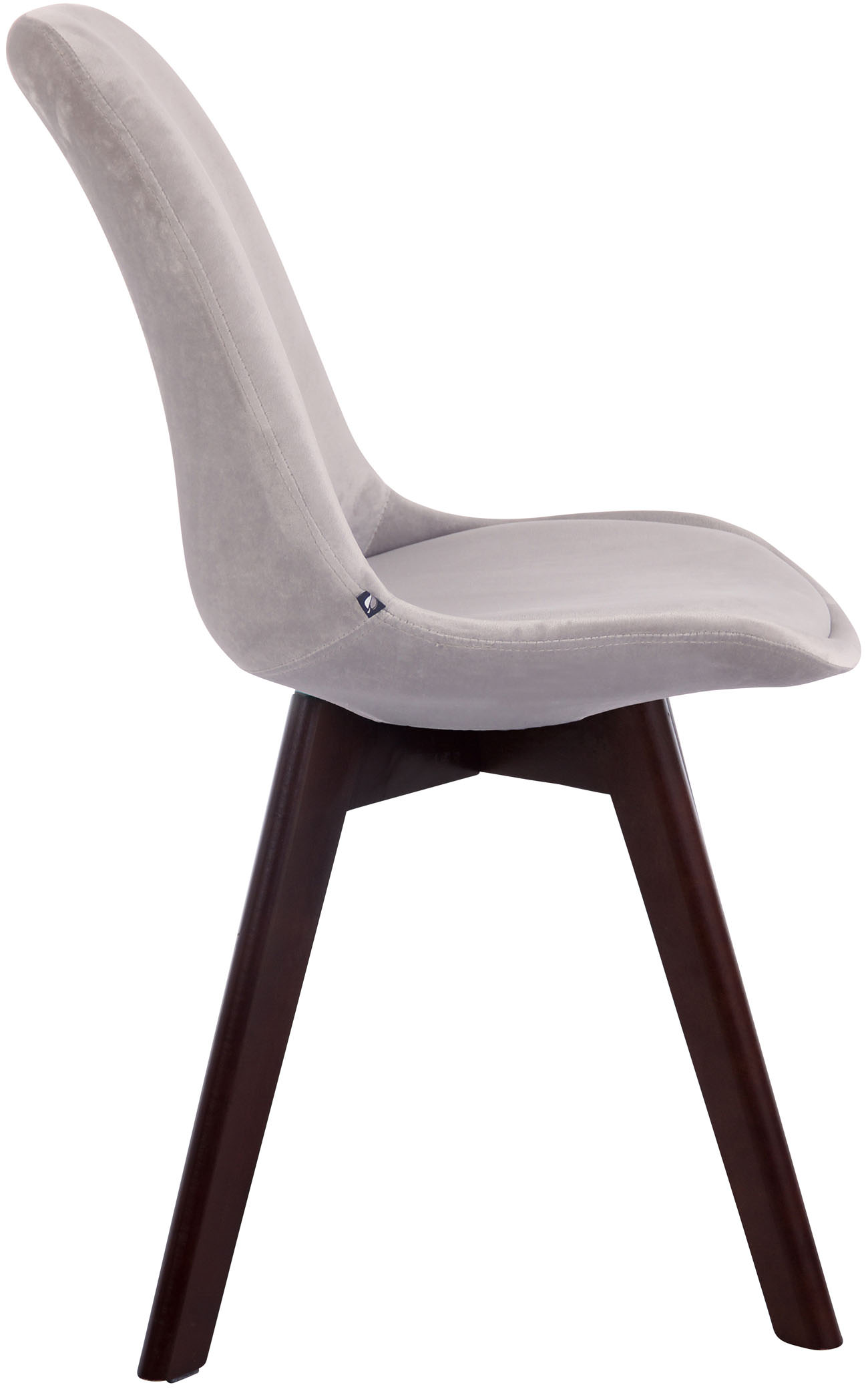 Set van 4 Eetkamerstoelen Borneo Fluweel