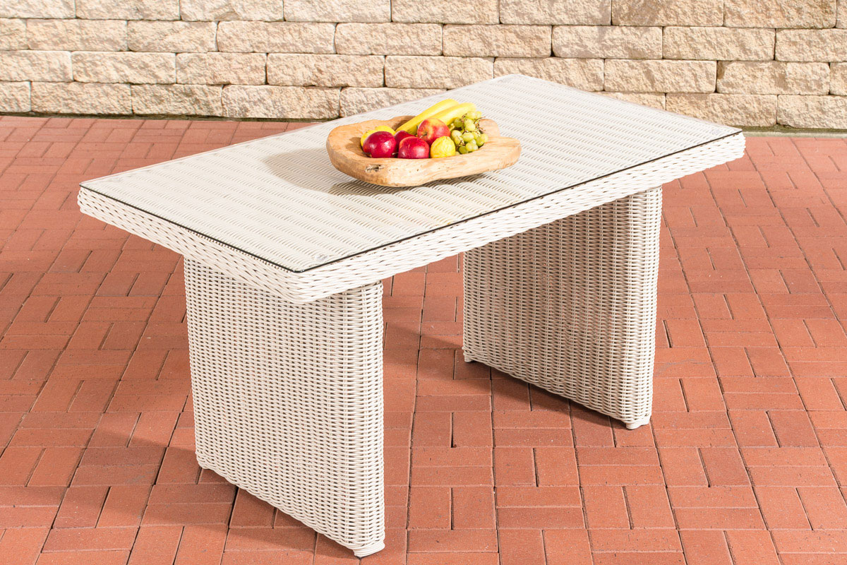 Polyrattan-Esstisch-La-Gomera-Klarglas-120-140-160-cm-59398