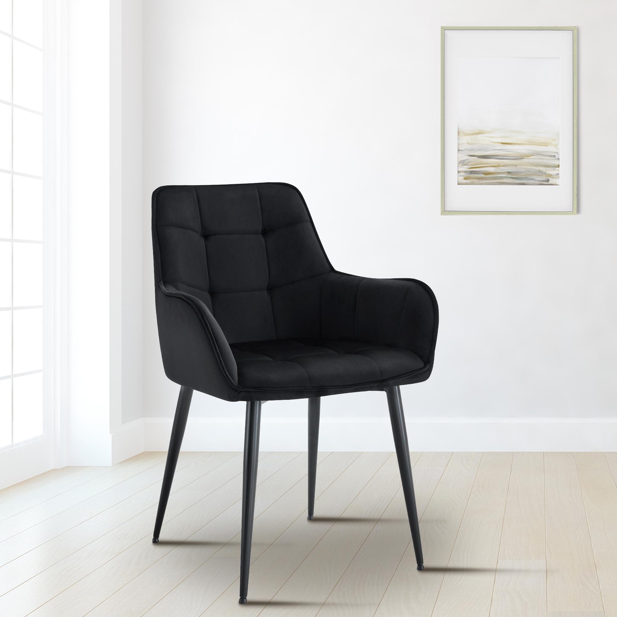 Set van 2 eetkamerstoelen Ferndale fluweel