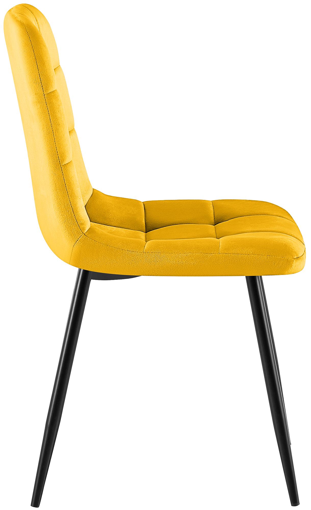 Set van 4 Eetkamerstoelen Antibes Fluweel