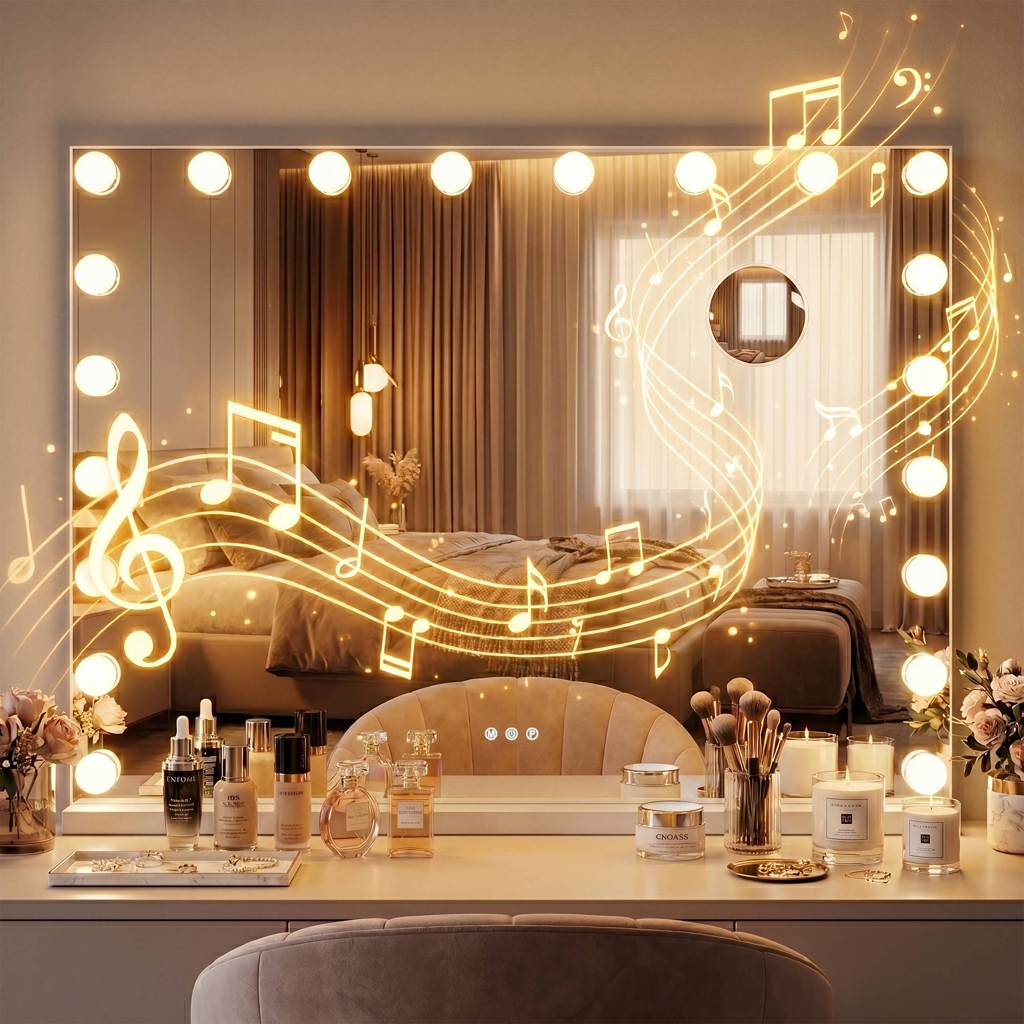 Make-upspiegel Norlina met Bluetooth