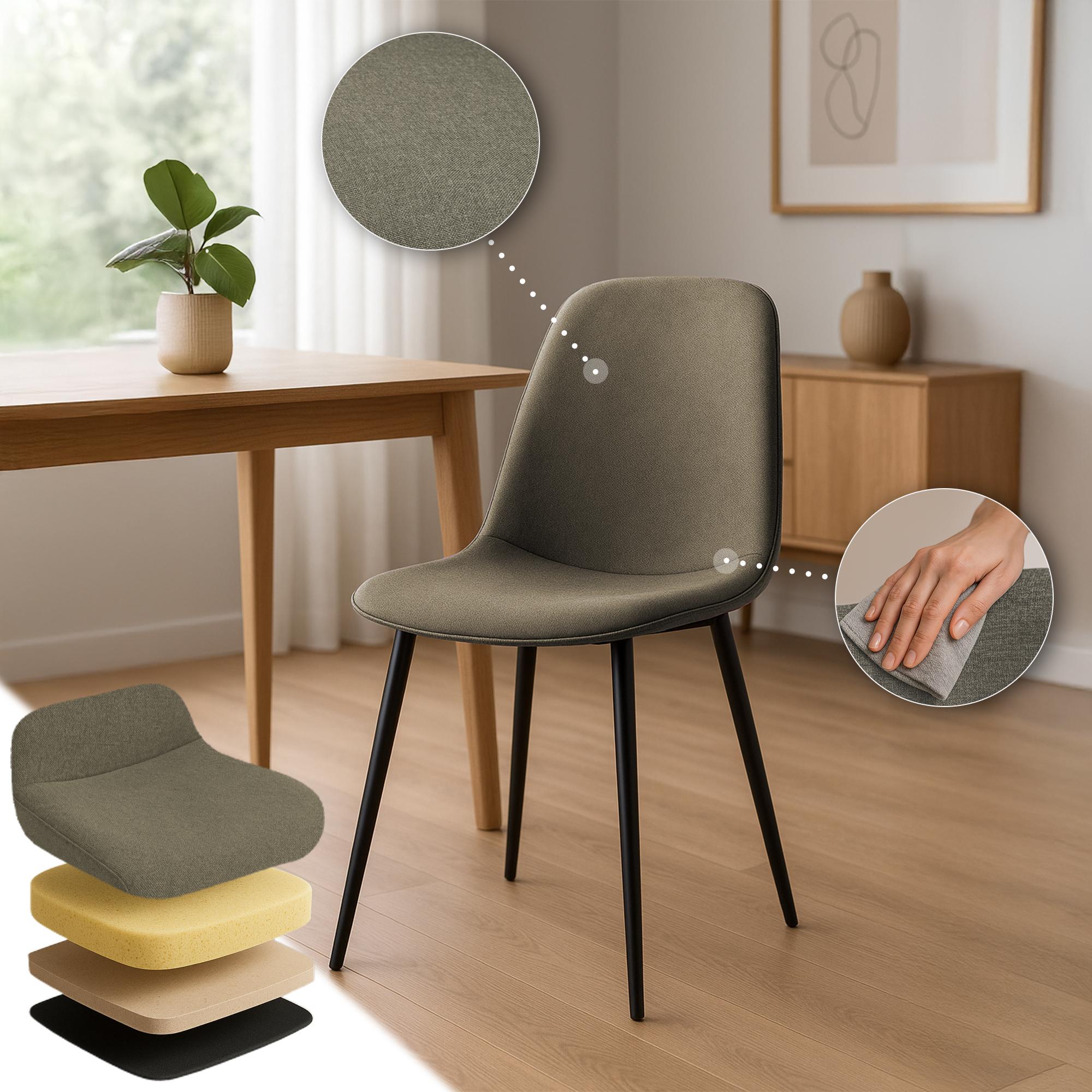 Set van 4 eetkamerstoelen Maryam