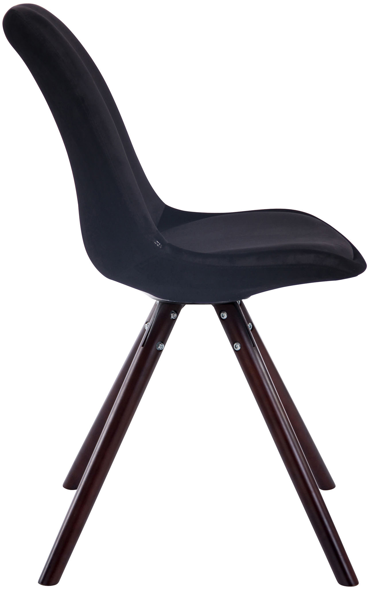 Eetkamerstoel Toulouse fluweel rond frame