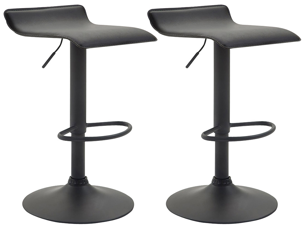 Set van 2 barkrukken Dyn V2 Kunstleer