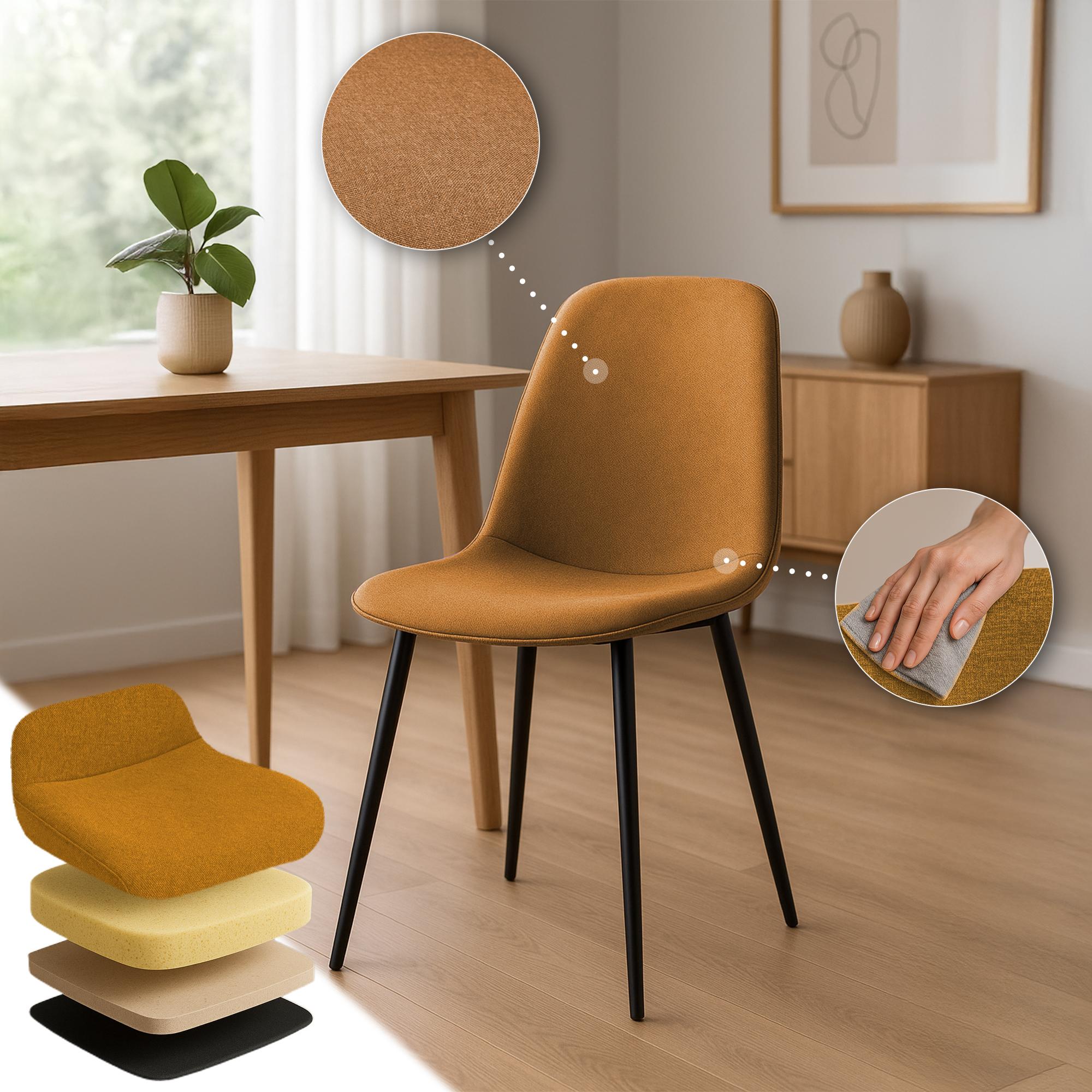 Set van 2 eetkamerstoelen Maryam