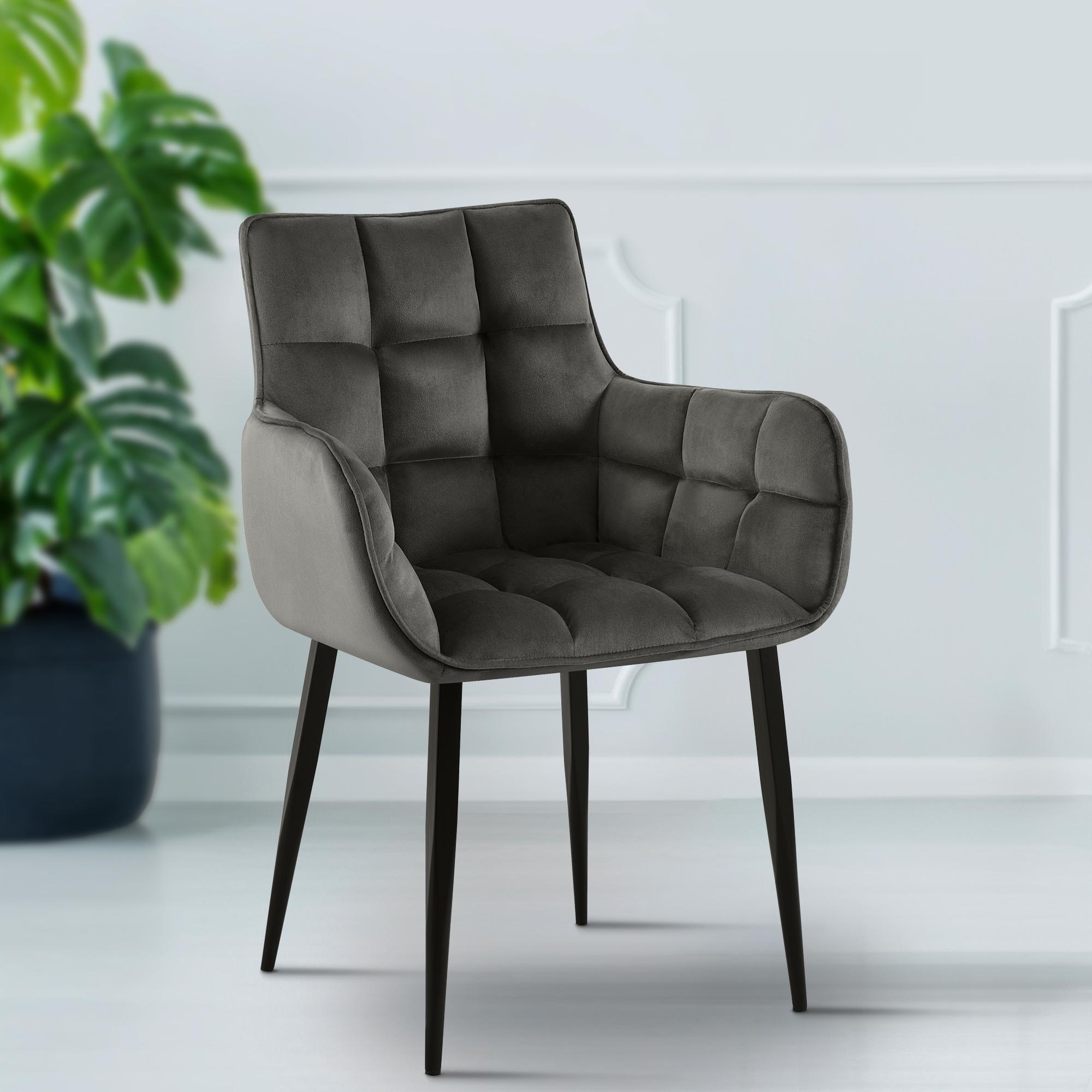 Set van 2 stoelen Tirana fluweel