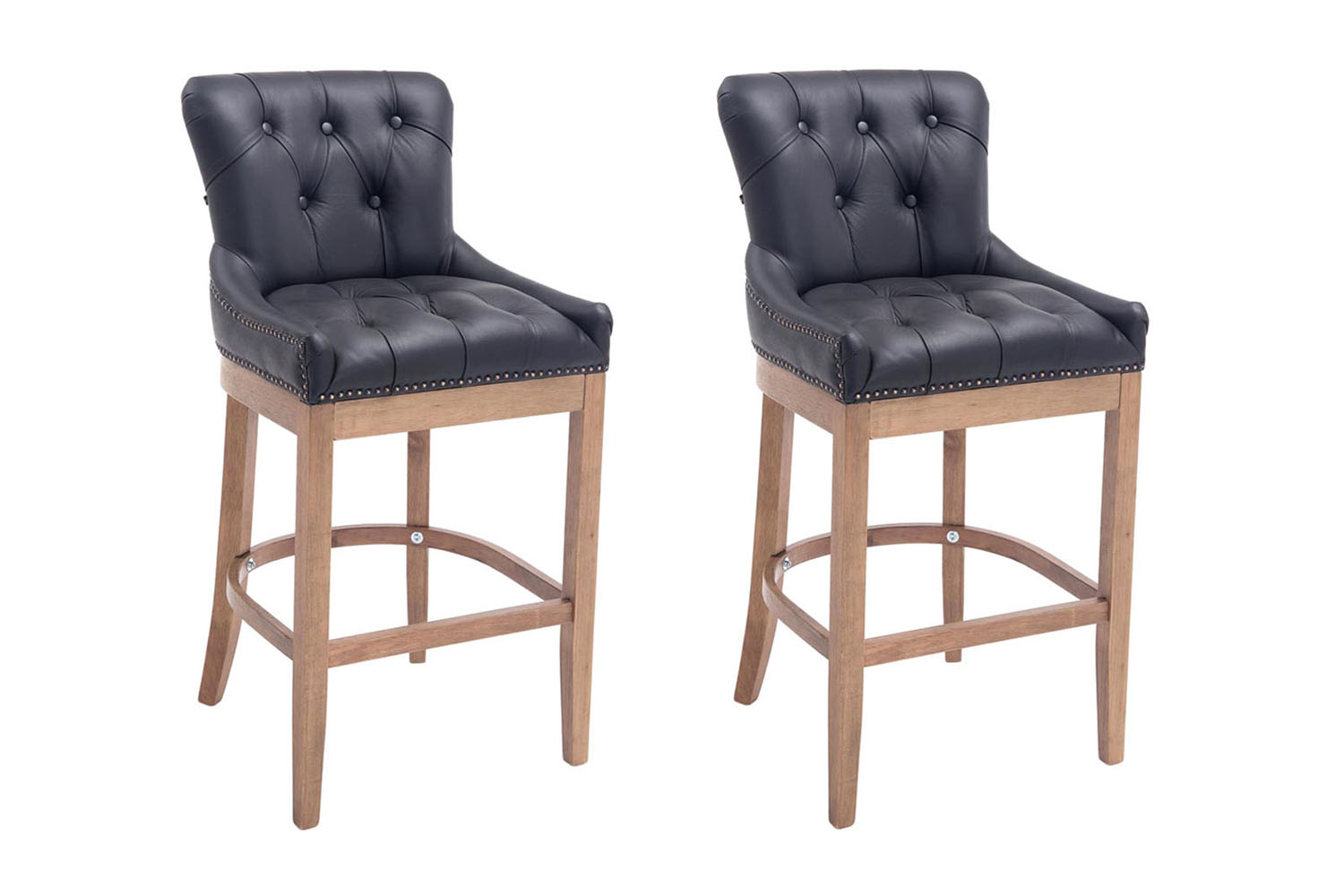 Set van 2 barkrukken Lakewood Leer