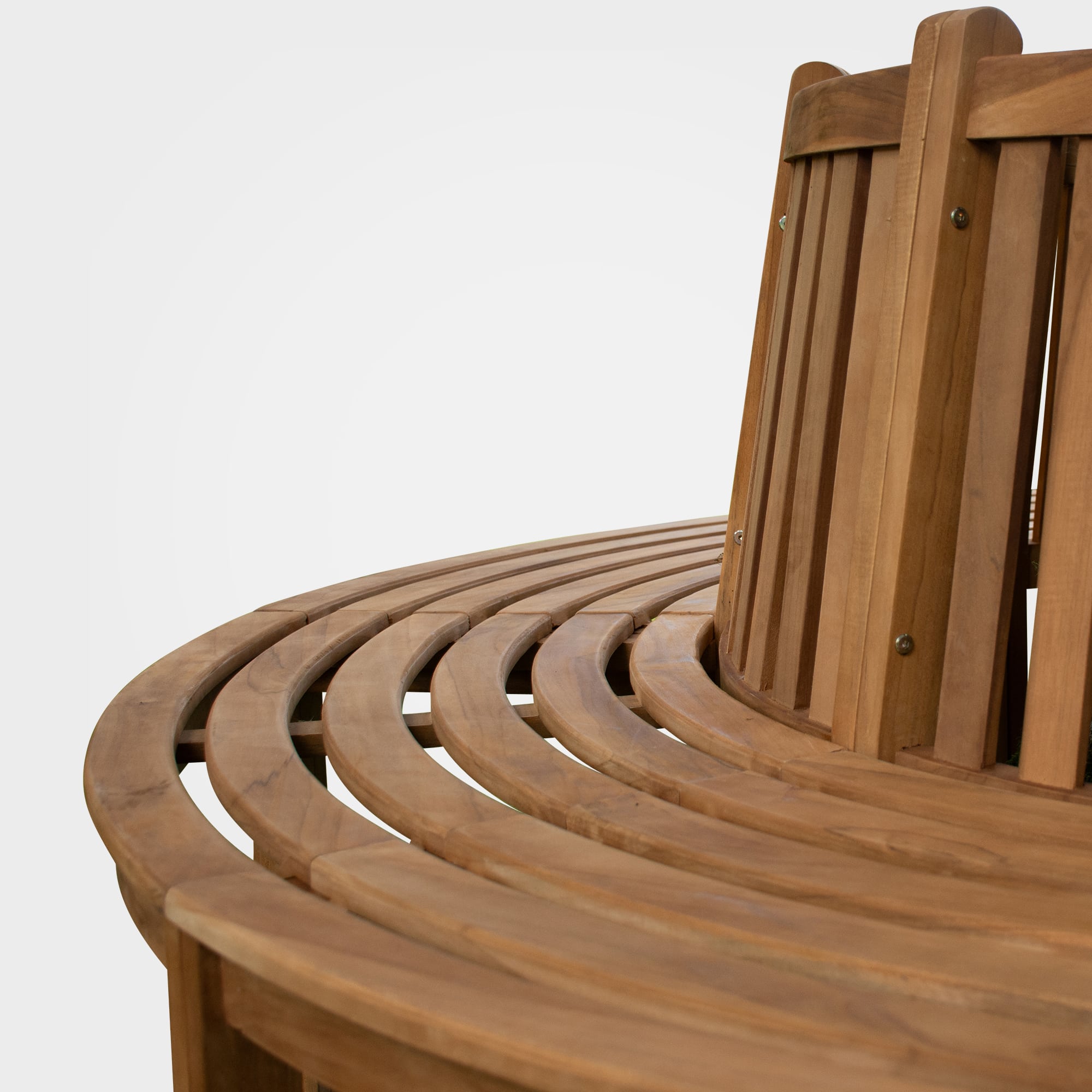 Boomringbank van teak Nila met rugleuning