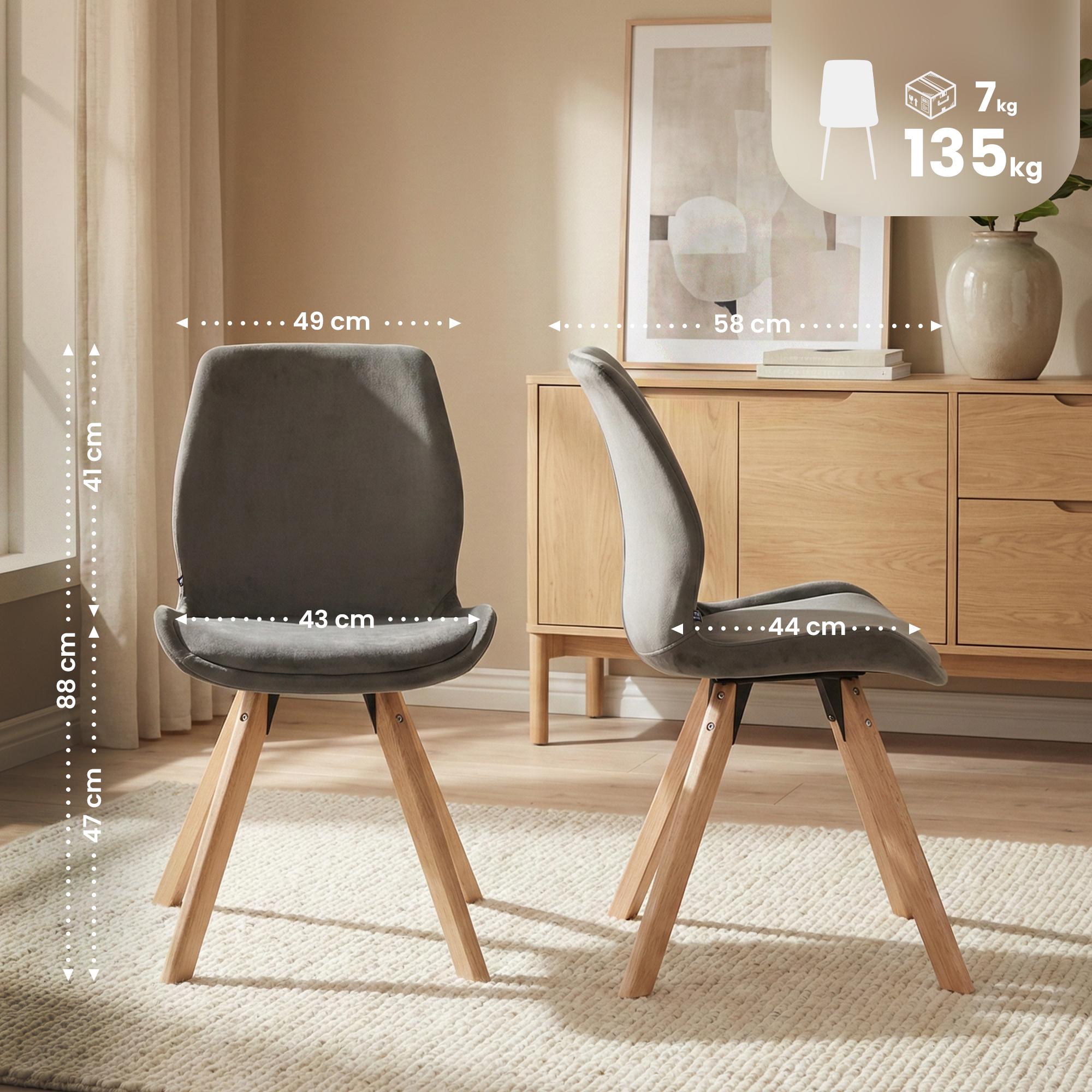Set van 2 Eetkamerstoelen Luna