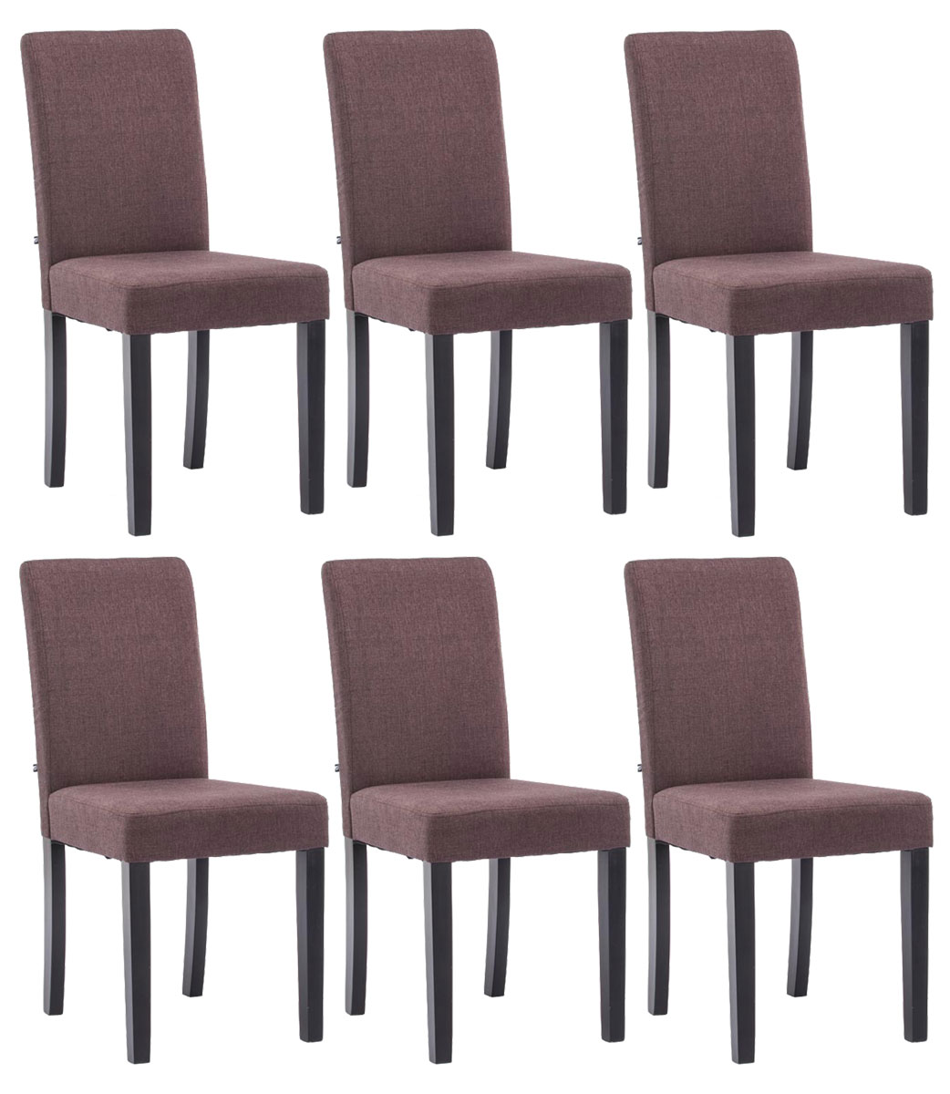 Set van 6 Eetkamerstoel Ina Stof
