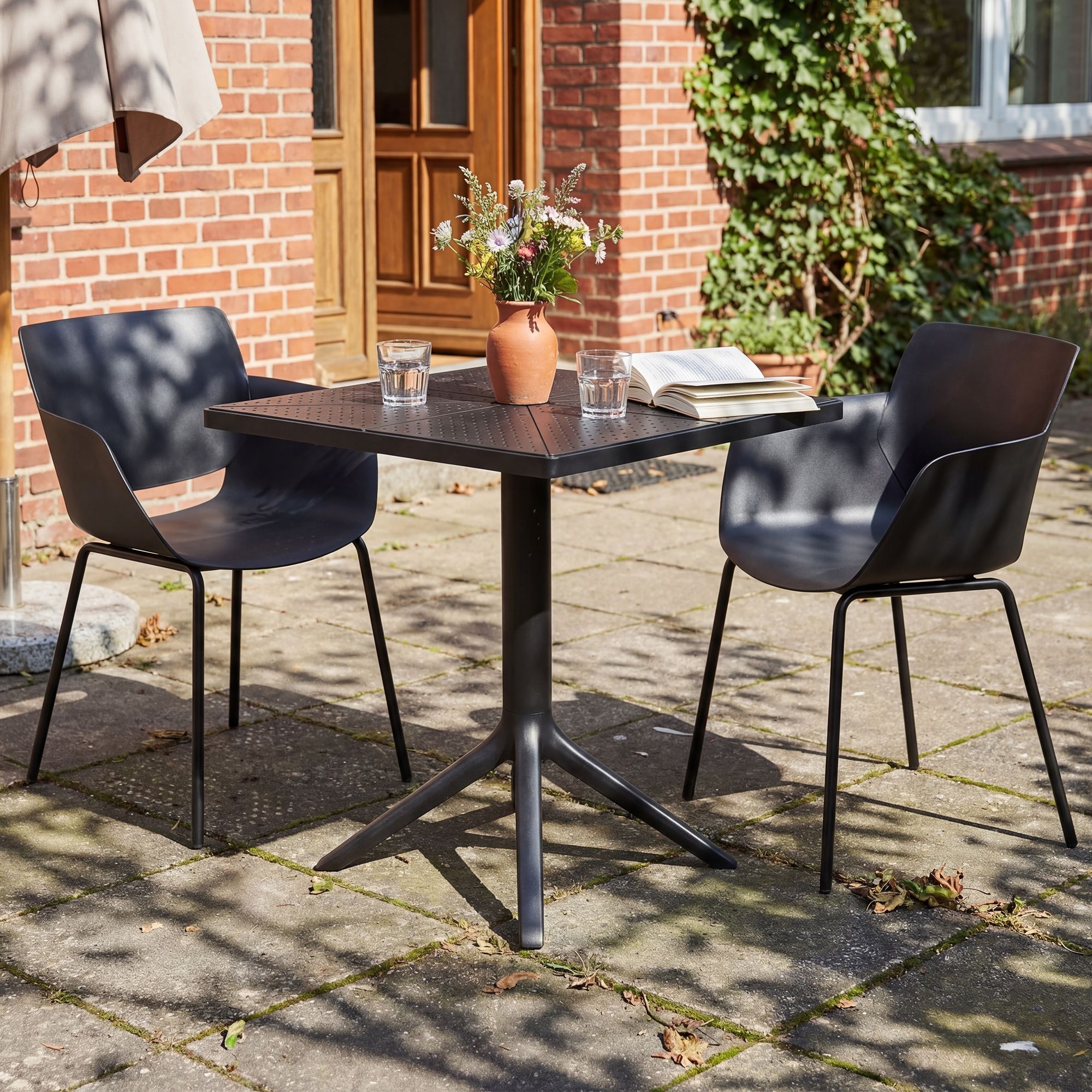 Tuinmeubelset Norva met 2 stoelen