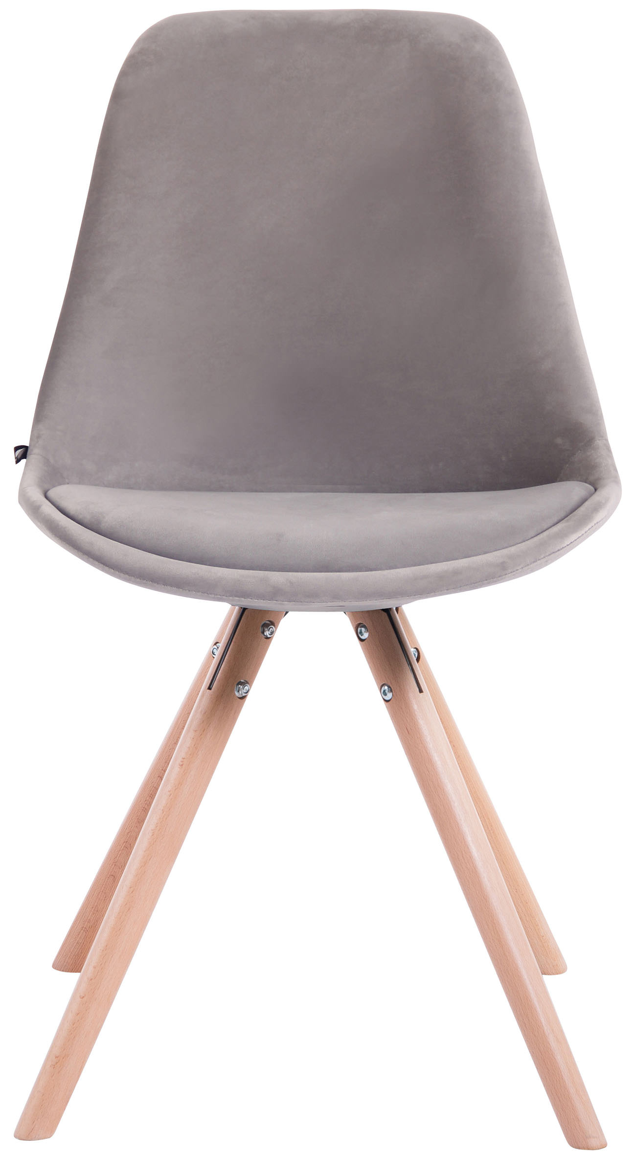 Set van 4 Stoelen Toulouse Rond frame - Fluweel
