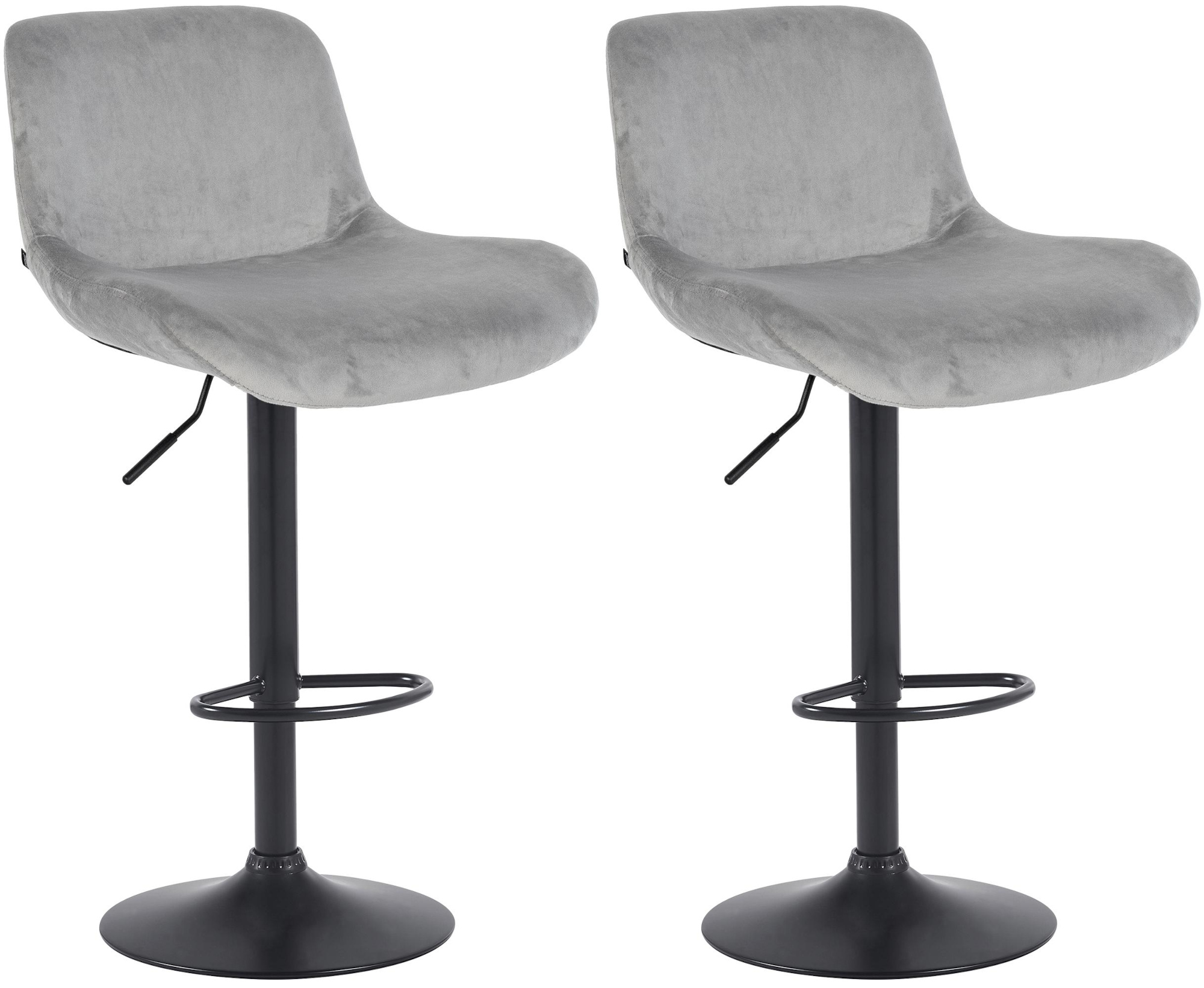 Set van 2 barkrukken Solon zwart