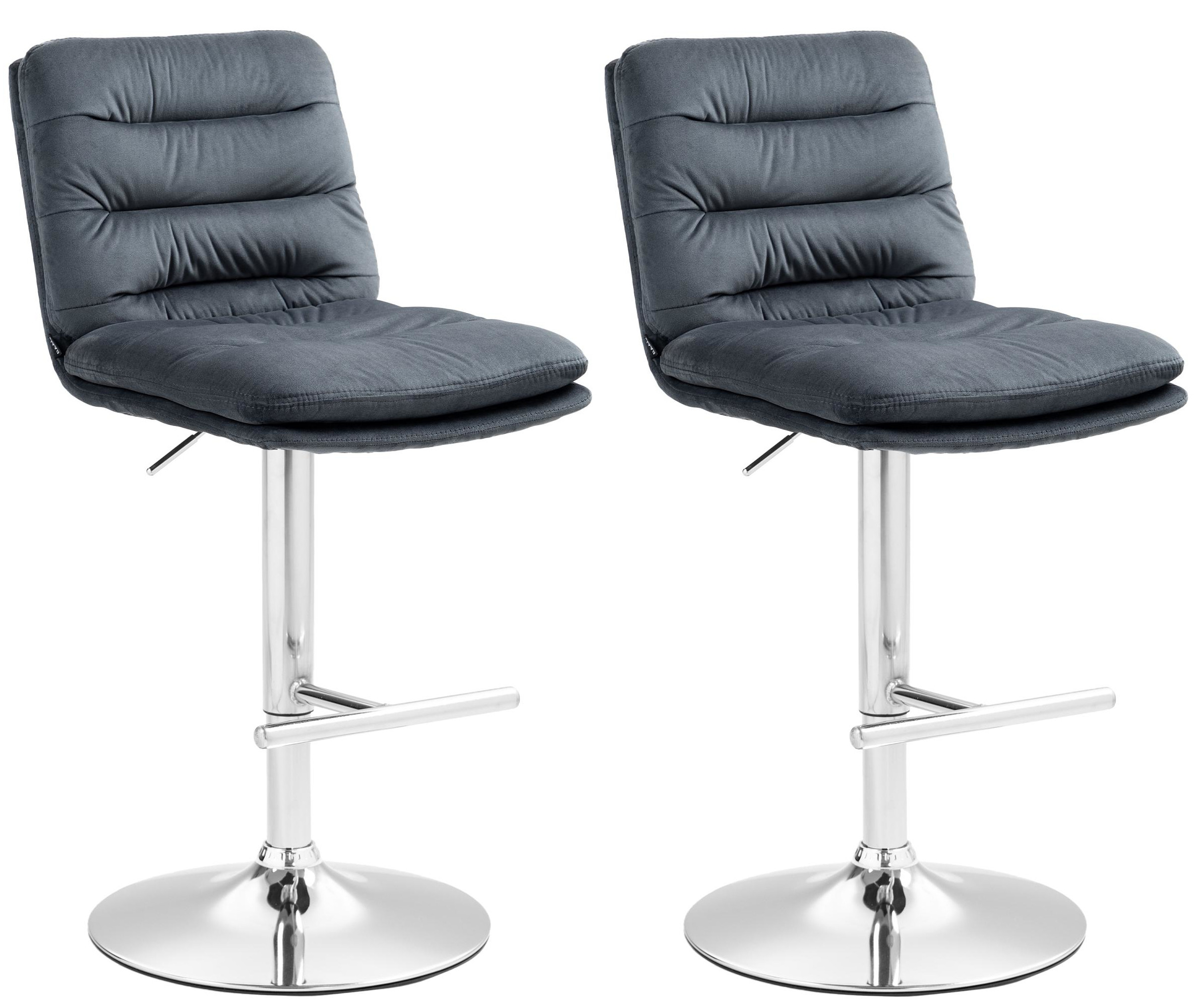 Set van 2 barkrukken Damar fluweel