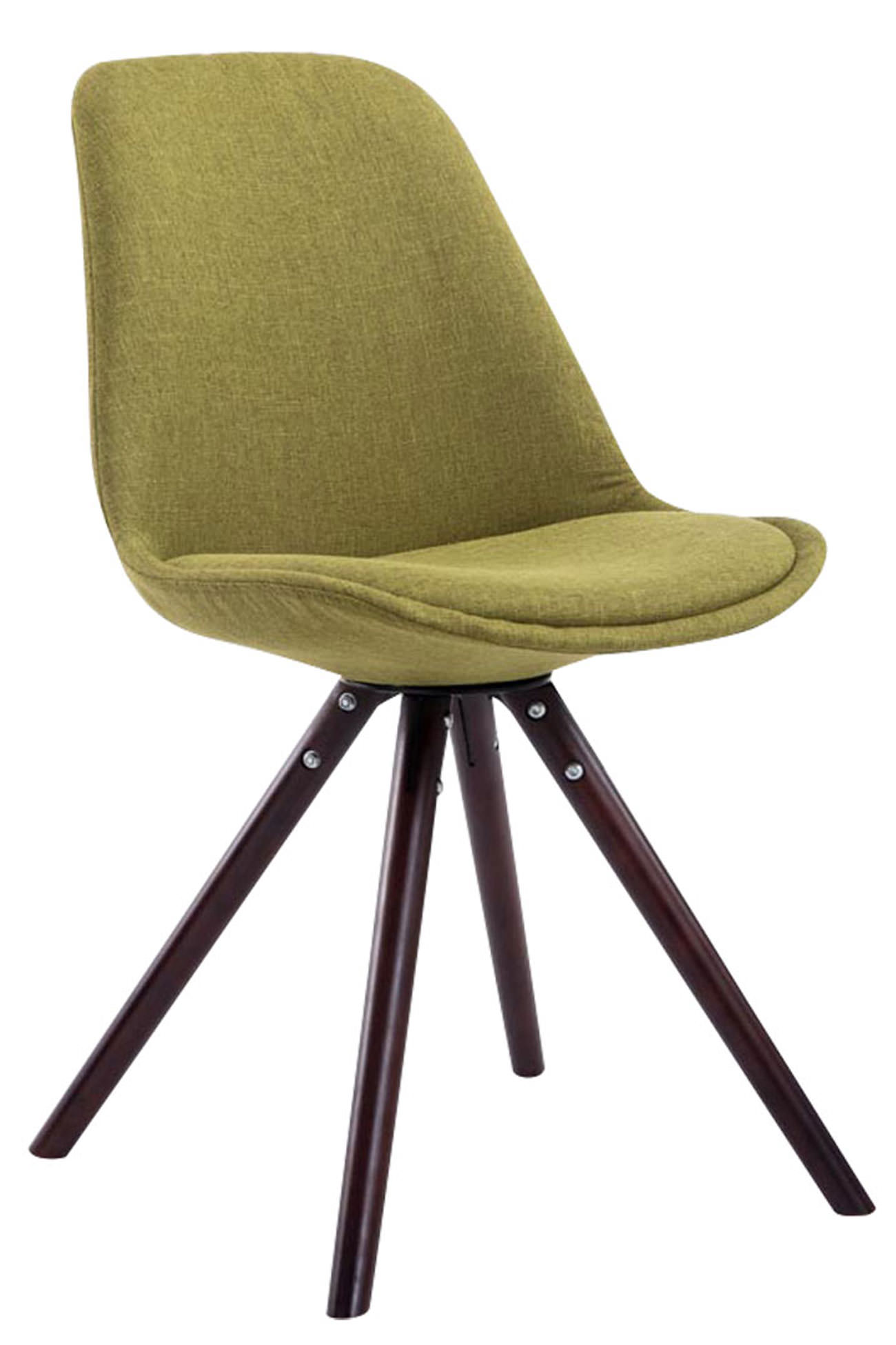 Set van 4 eetkamerstoelen Toulouse stof rond