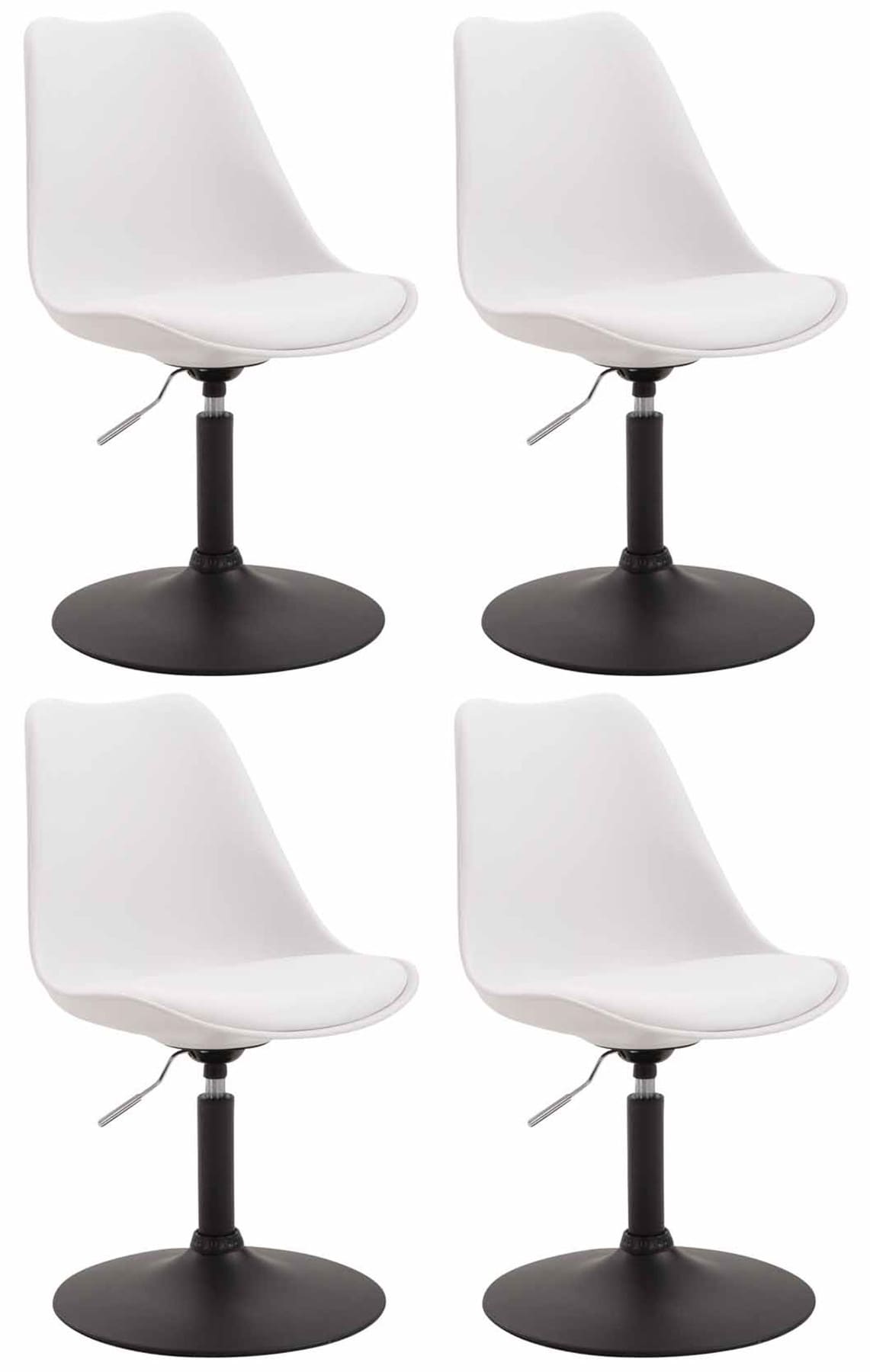 Set van 4 eetkamerstoelen Maverick - Kunststof