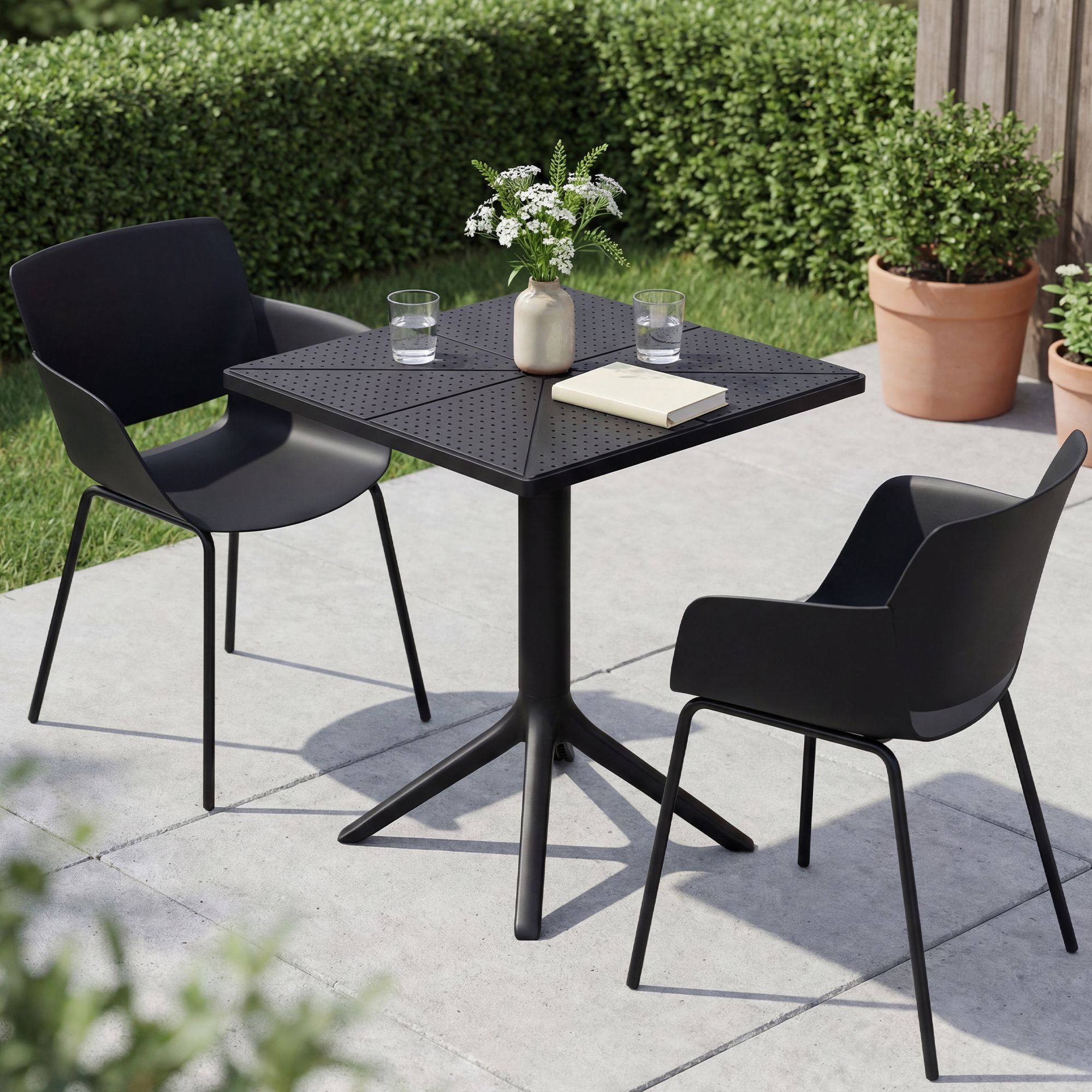 Tuinmeubelset Norva met 2 stoelen