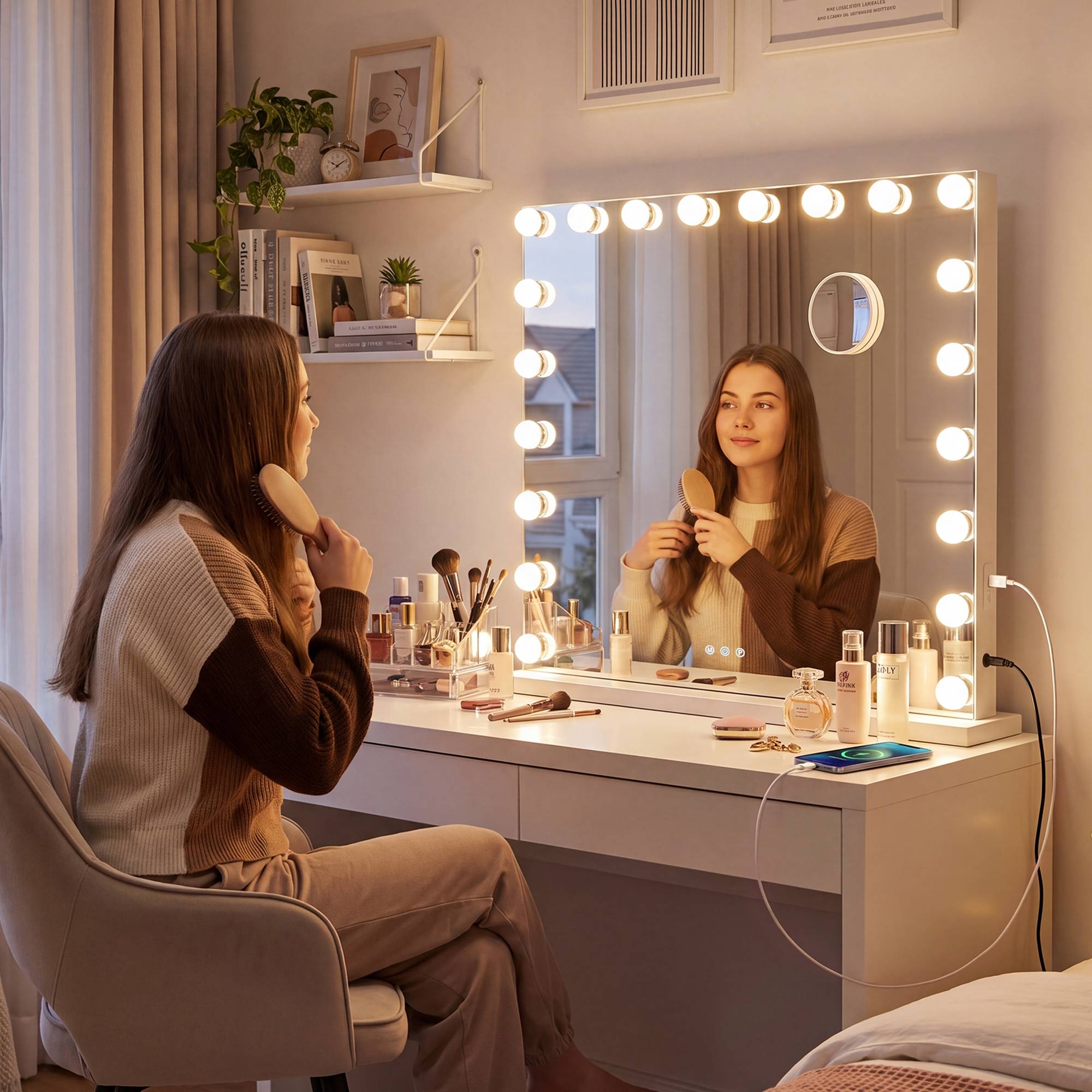 Make-upspiegel Norlina met Bluetooth