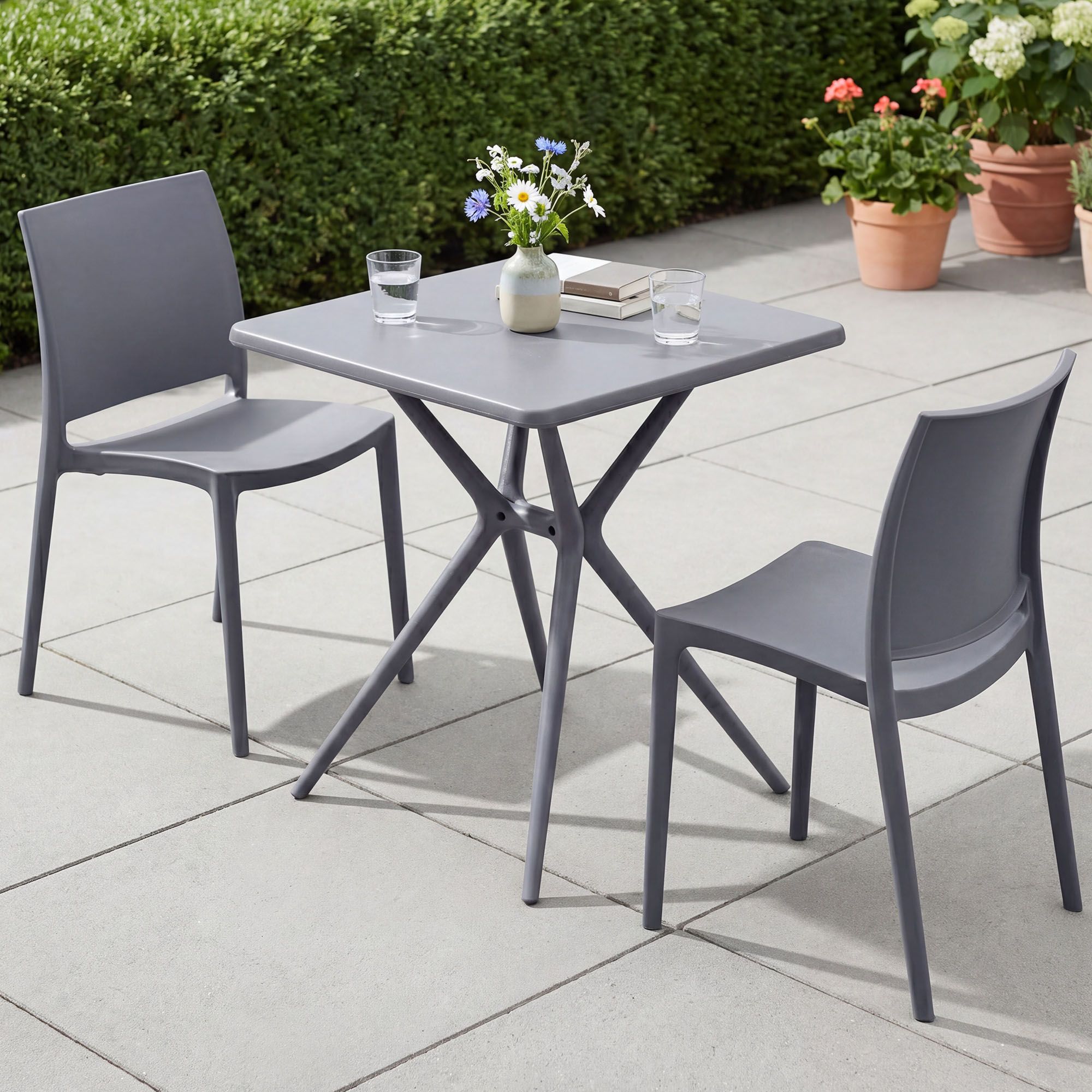 Tuinmeubelset Amino met 2 stoelen