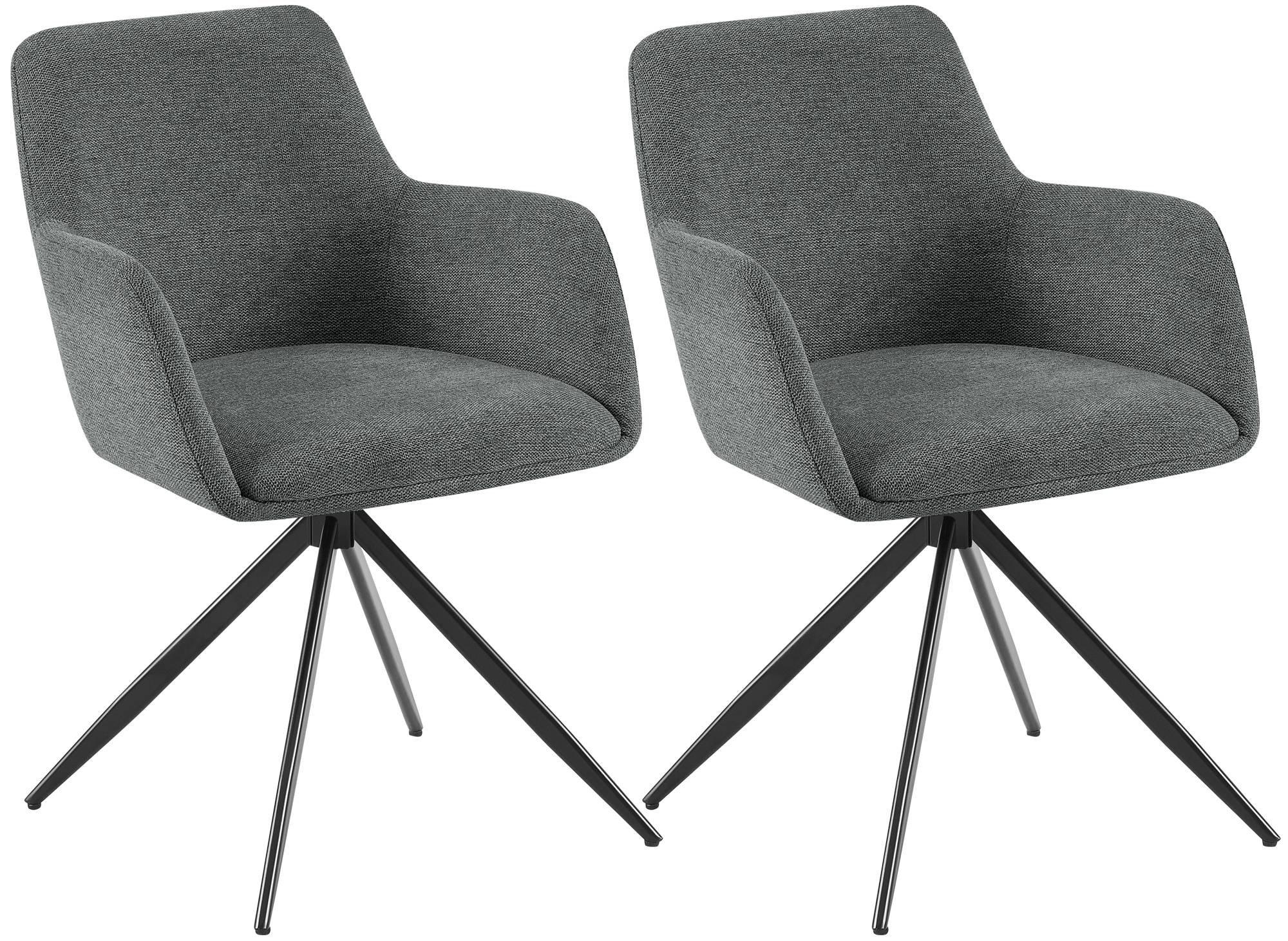 Set van 2 eetkamerstoelen Olema stof