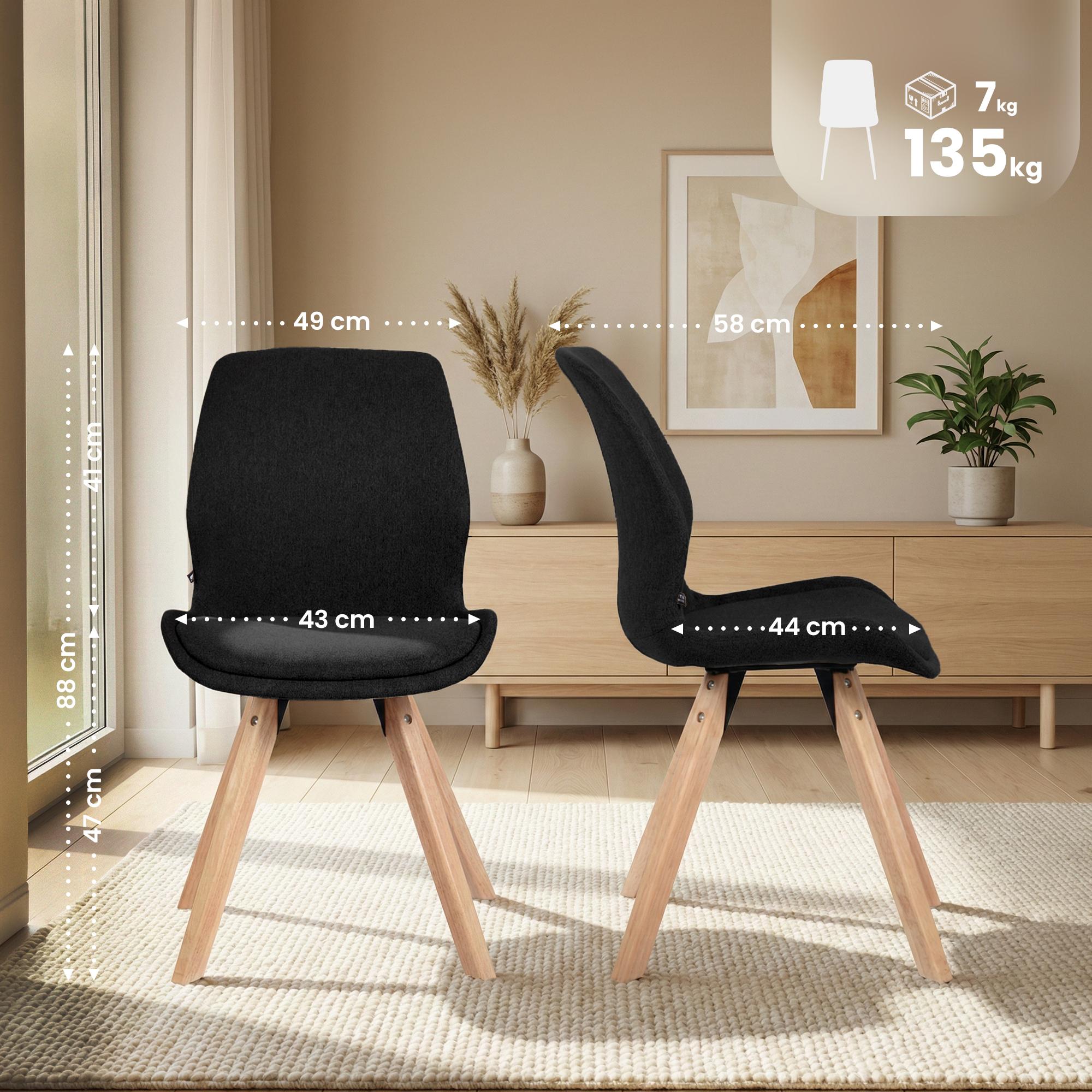 Set van 2 Eetkamerstoelen Luna