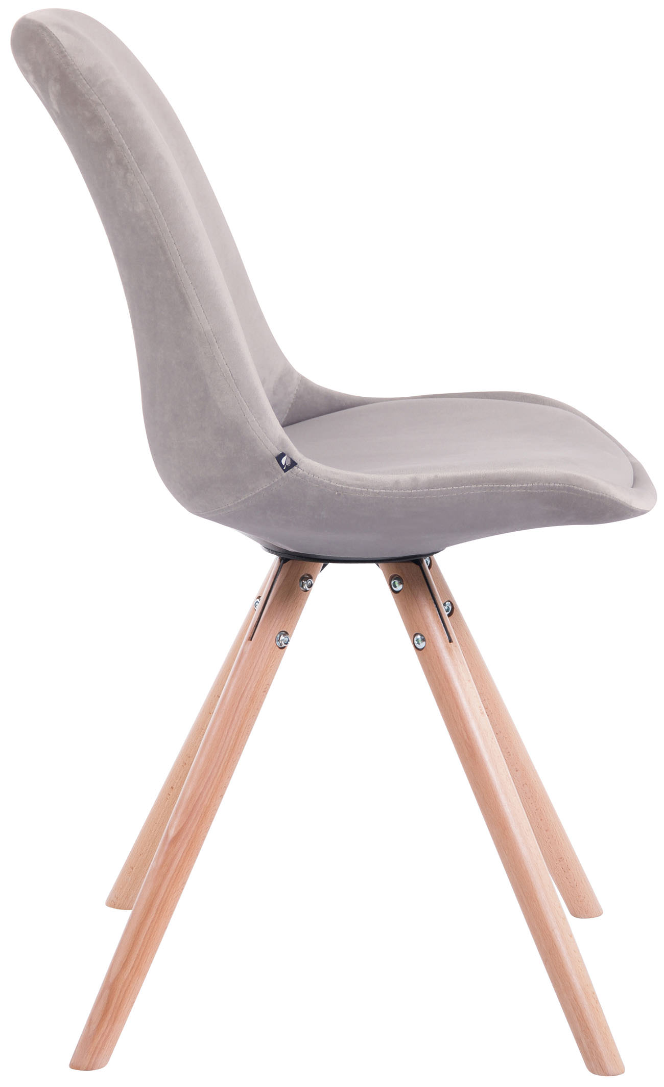 Set van 4 Stoelen Toulouse Rond frame - Fluweel