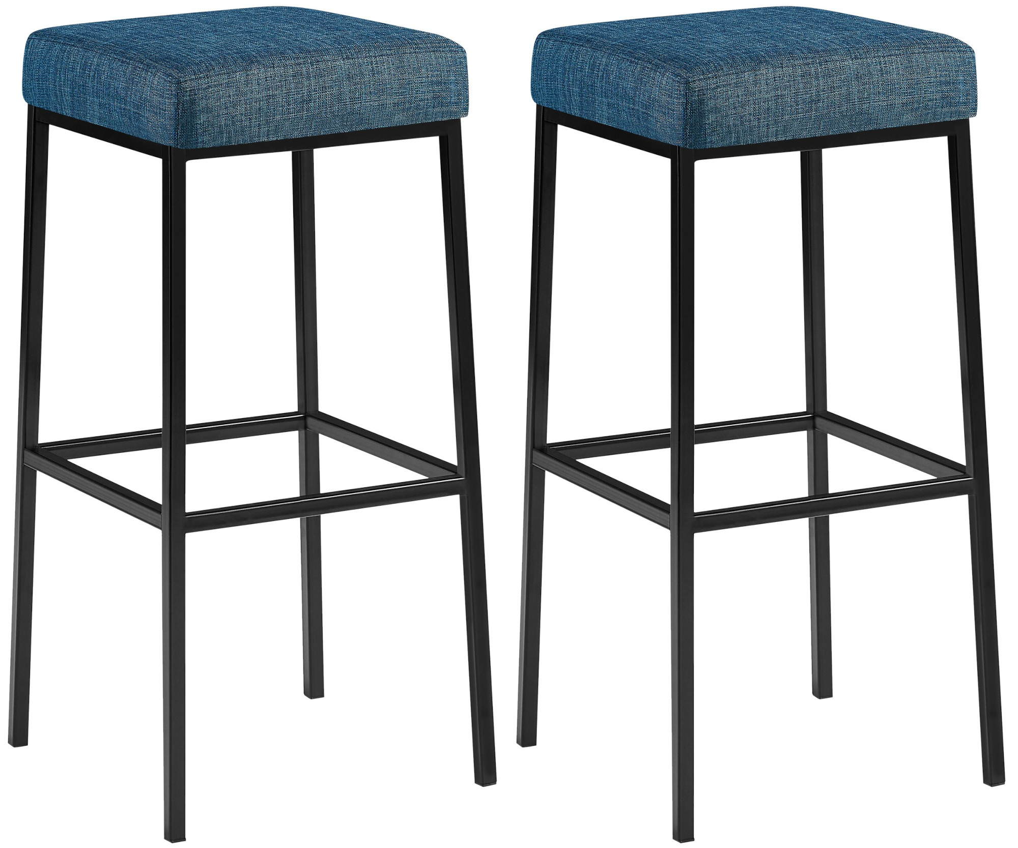 2-delige set barkrukken Montreal stof bekleding