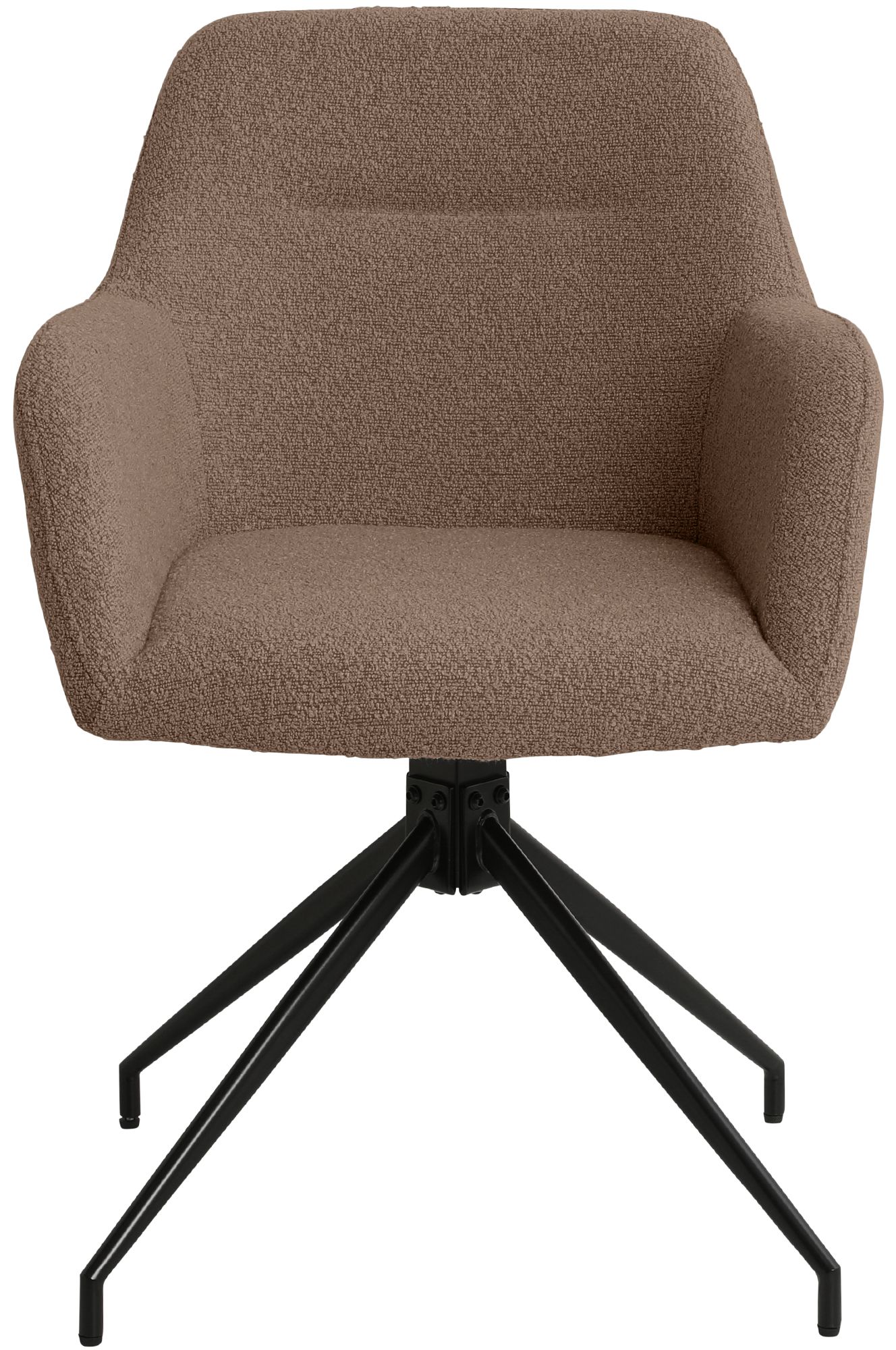 Set van 2 Eetkamerstoelen Merlinda met teddy stof