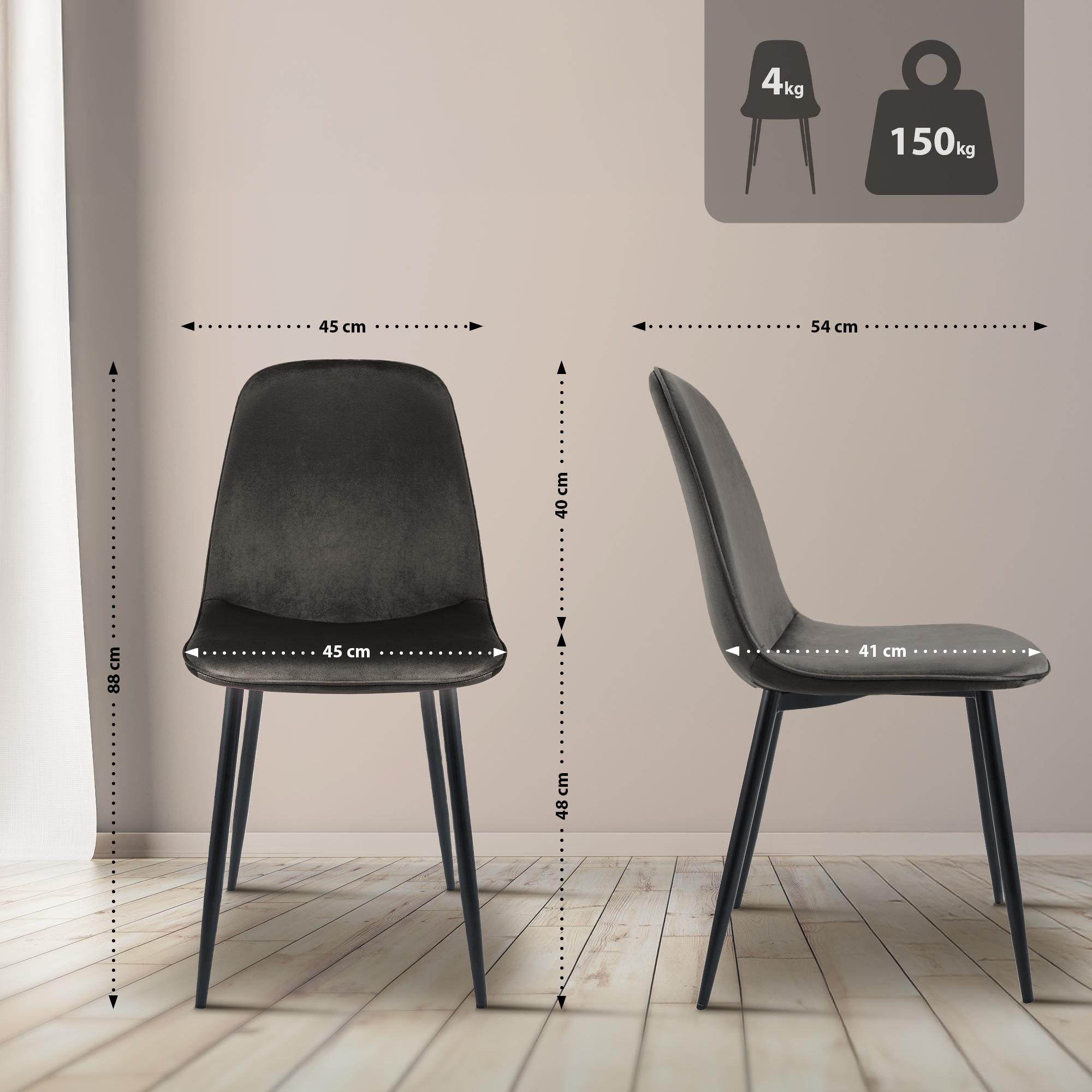 Set van 2 eetkamerstoelen Maryam