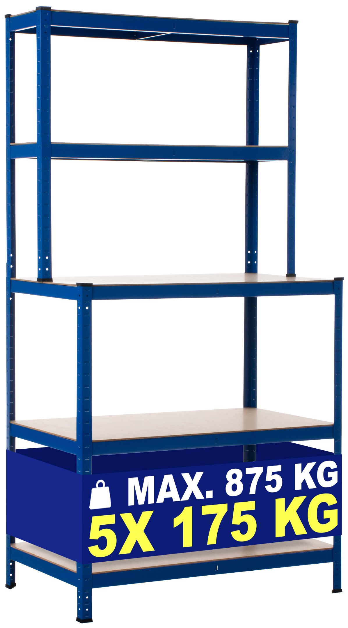 Heavy-duty rack met werkbank