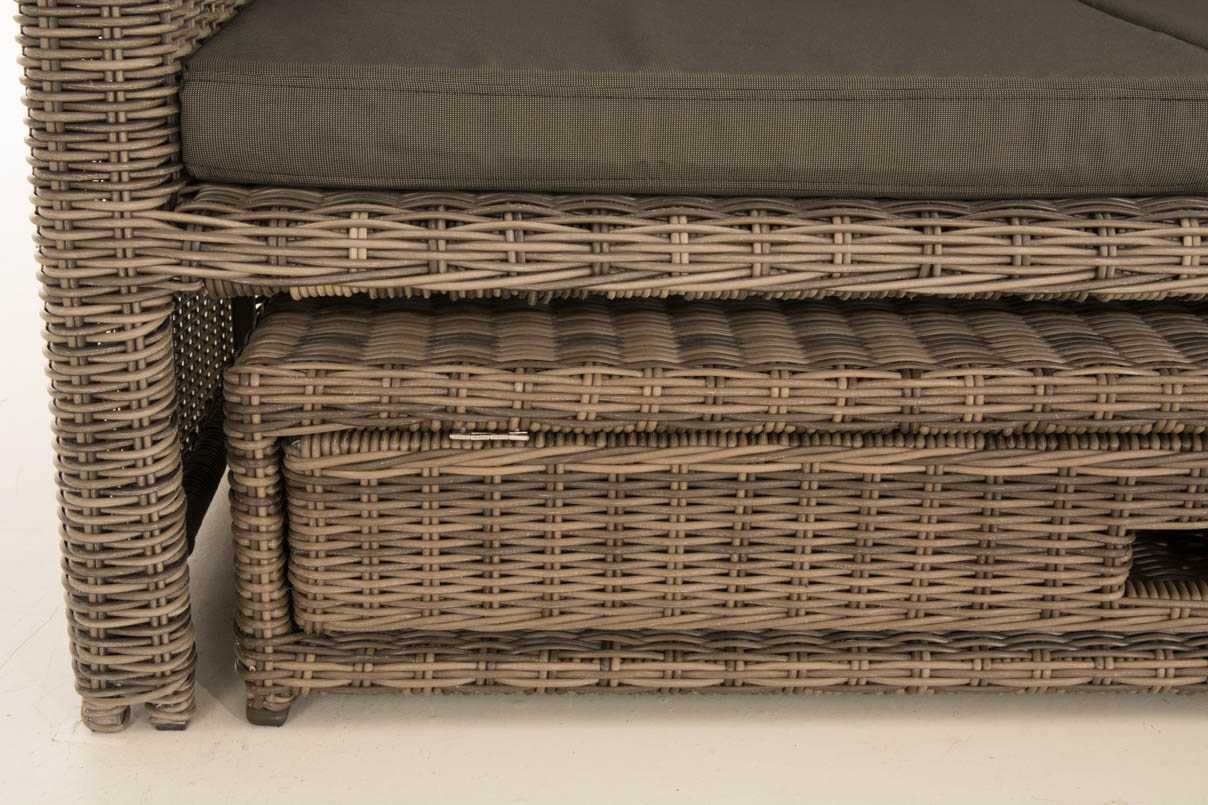 Wicker Loungebank ANCONA 5mm