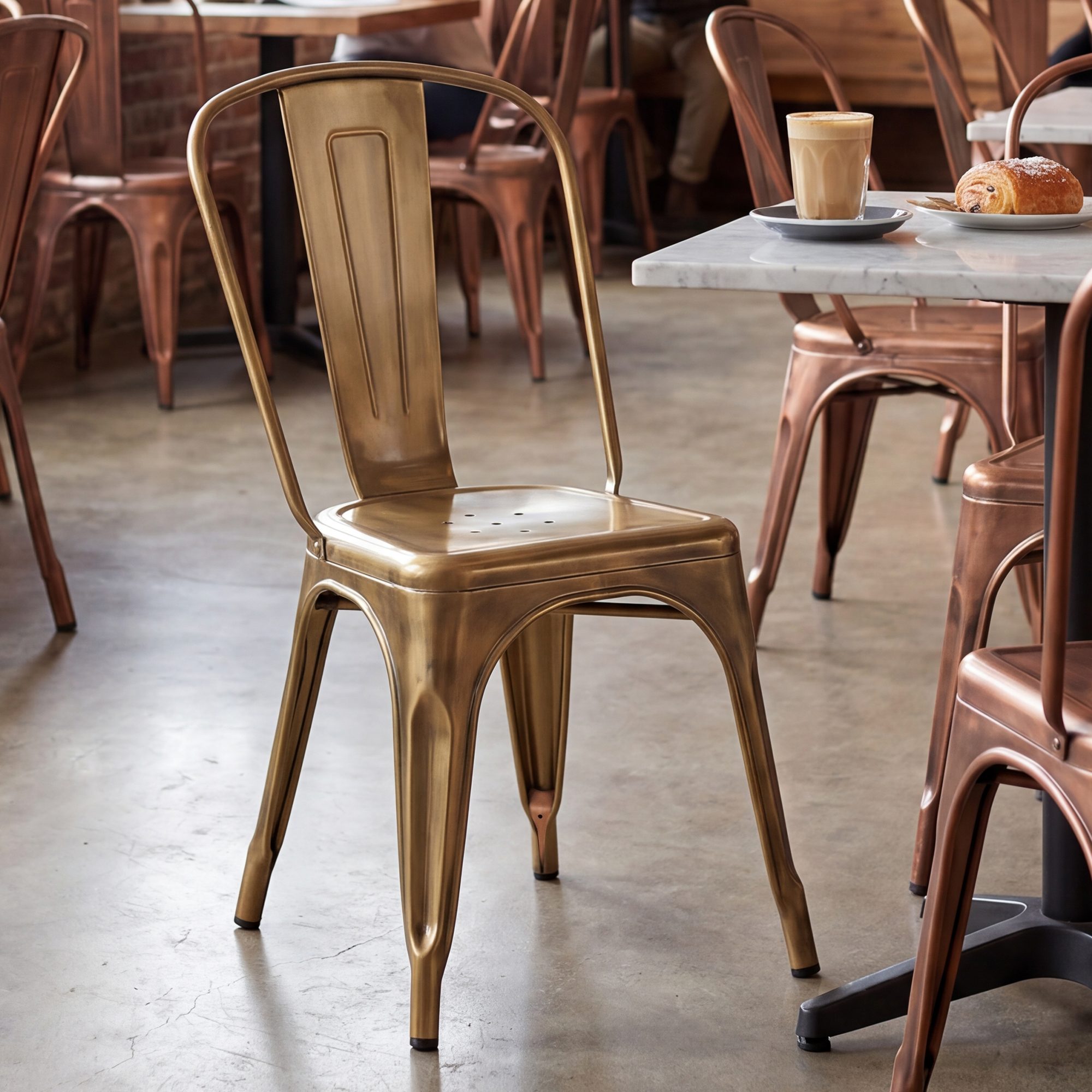 Set van 4 stapelstoelen Benedikt