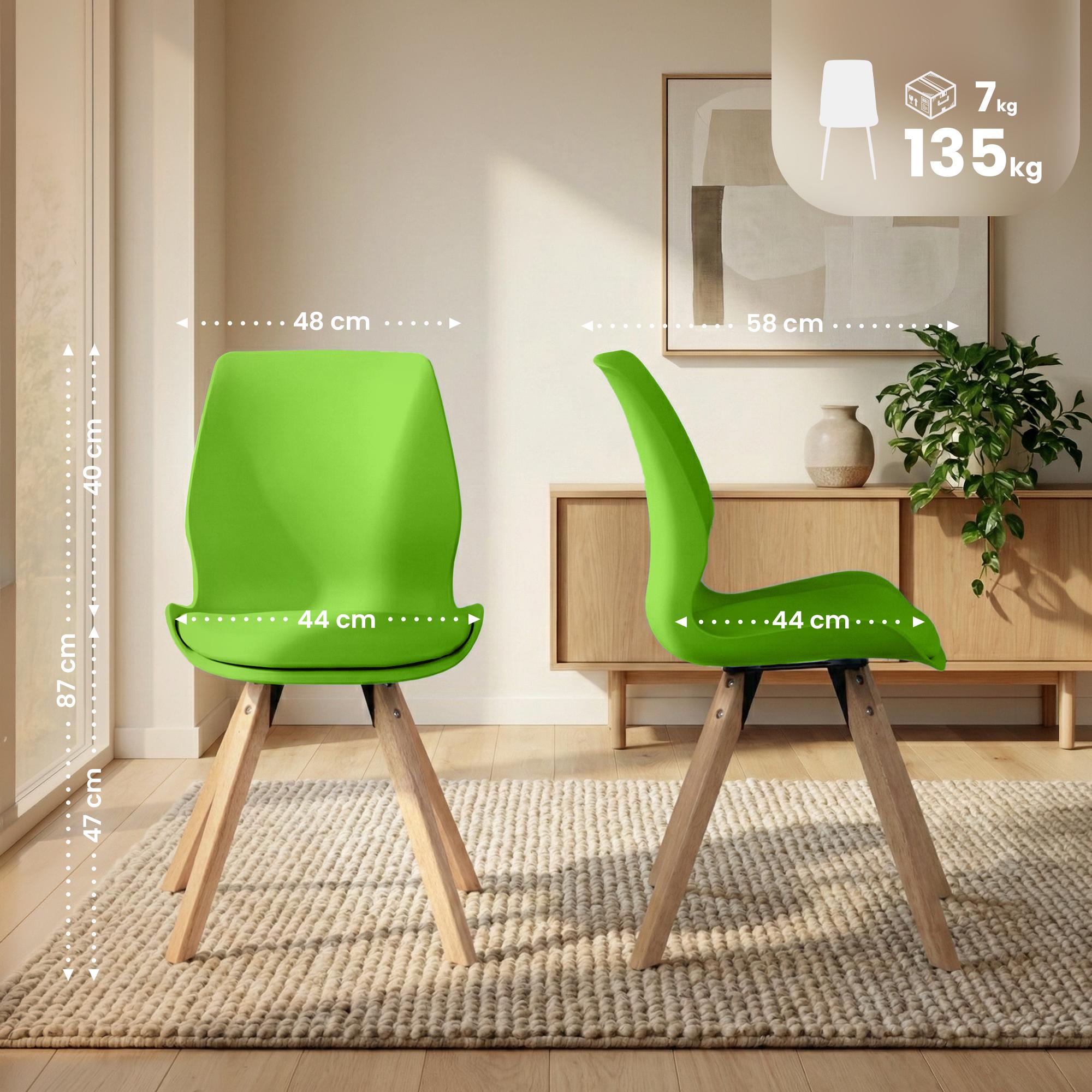 Set van 2 Eetkamerstoelen Luna