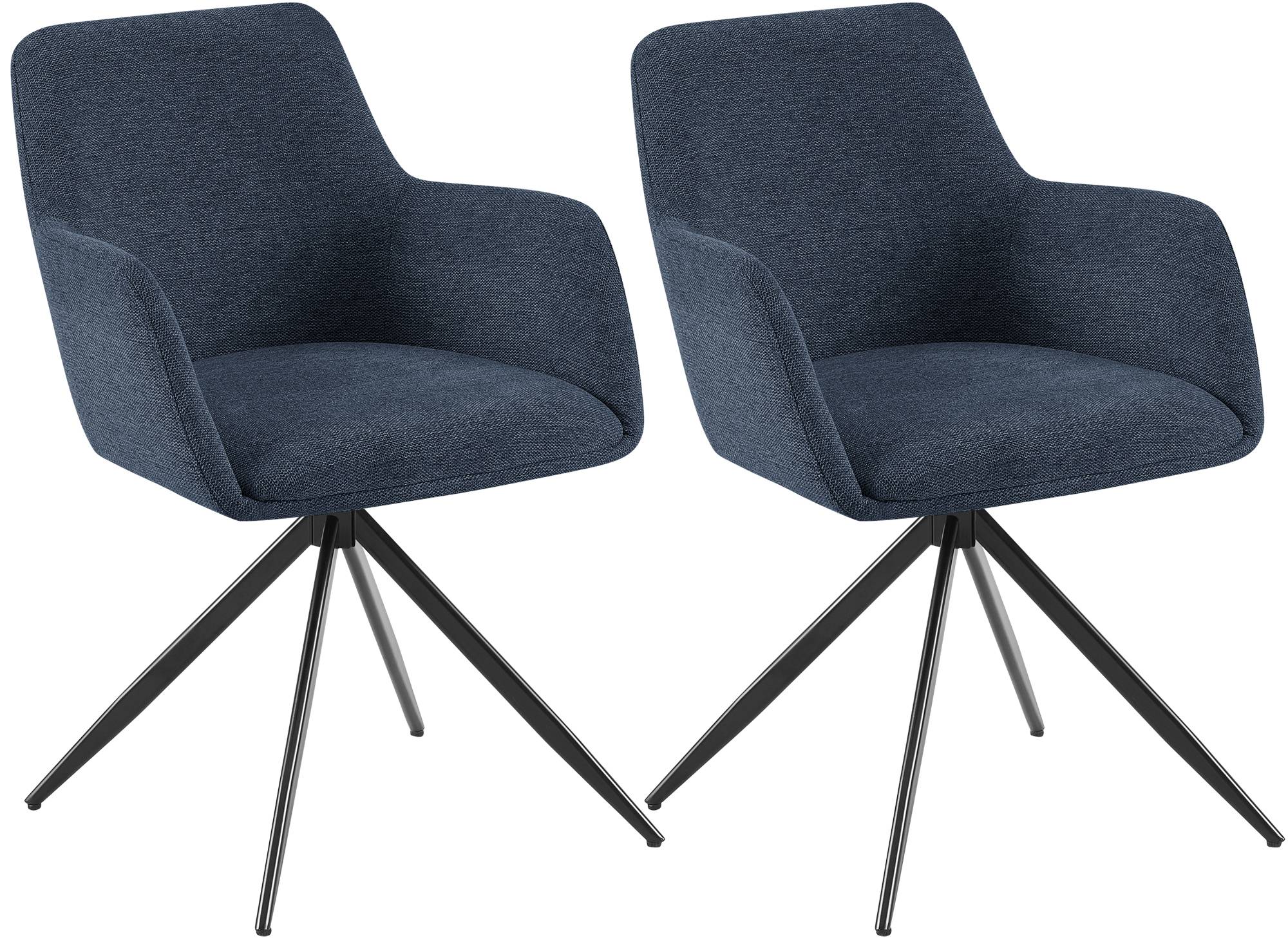 Set van 2 eetkamerstoelen Olema stof