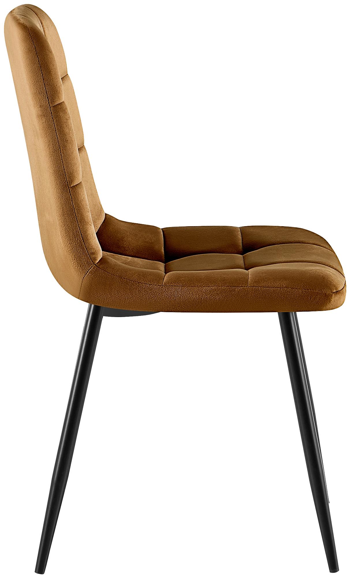 Set van 4 Eetkamerstoelen Antibes Fluweel