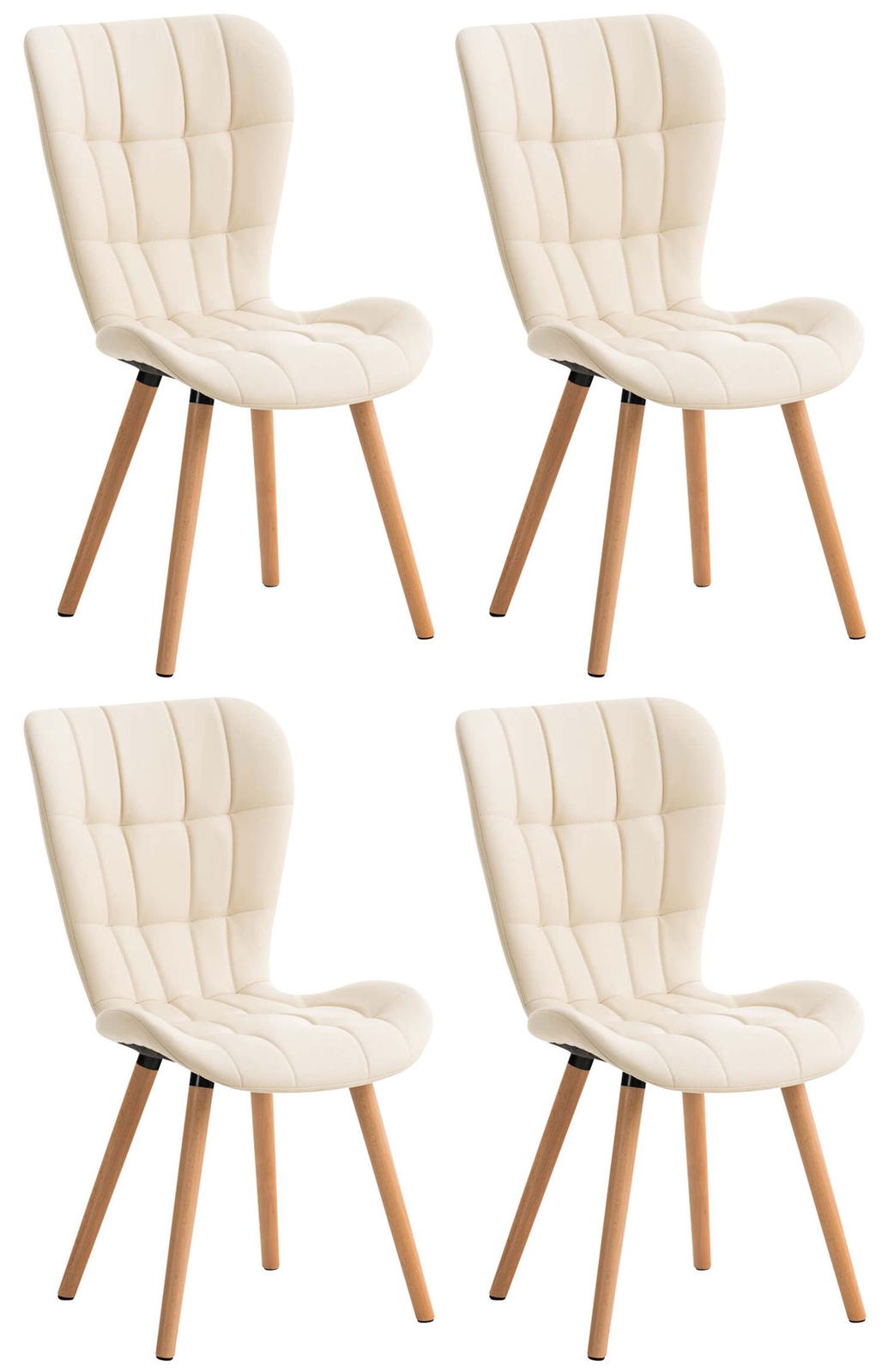 Set van 4 eetkamerstoelen Elda
