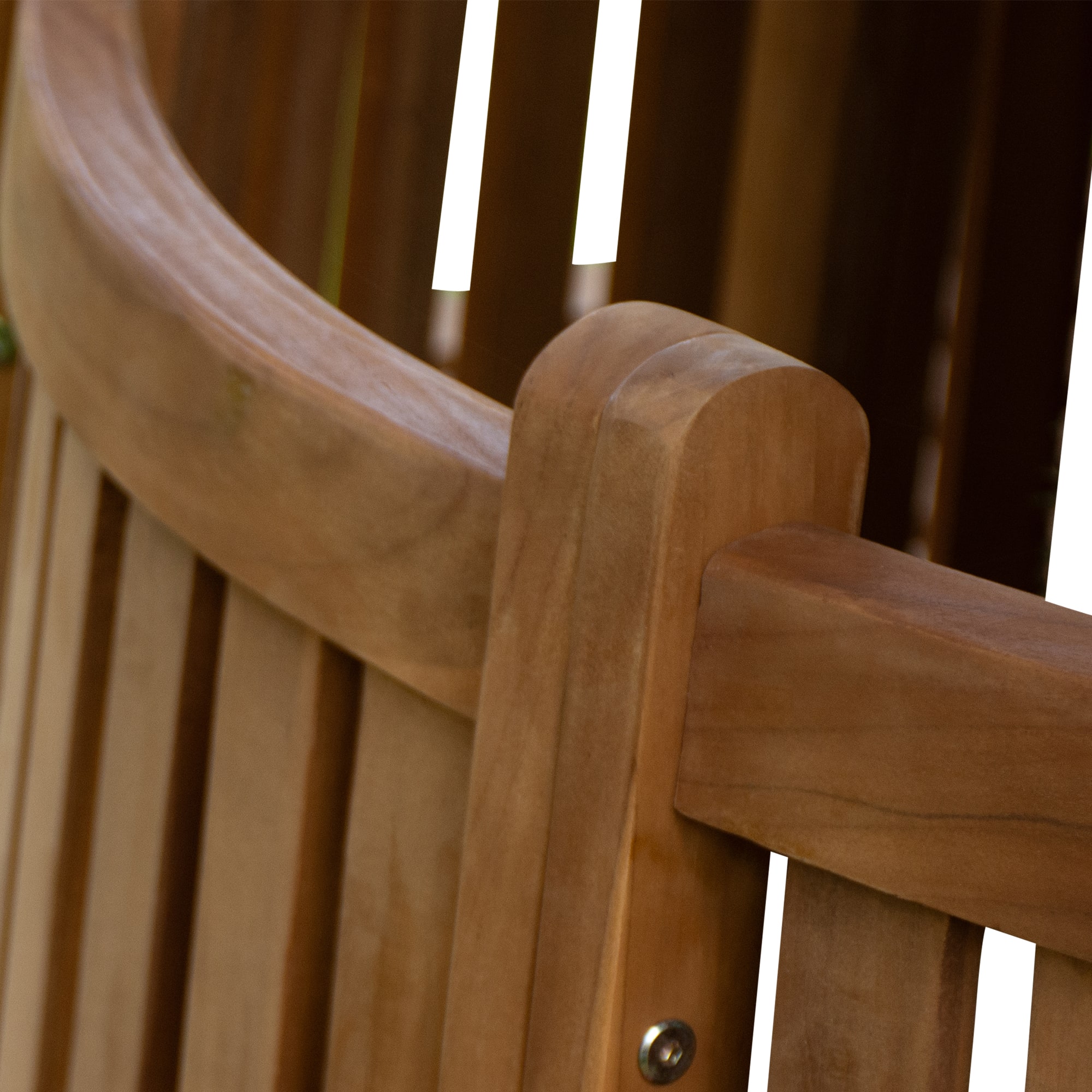 Boomringbank van teak Nila met rugleuning