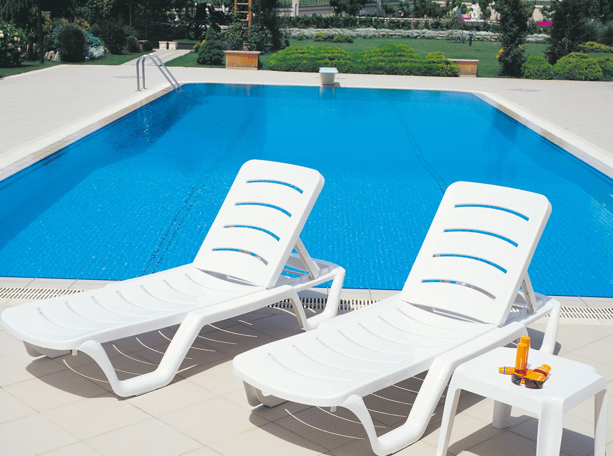 Set van 10 ligstoelen Bahama