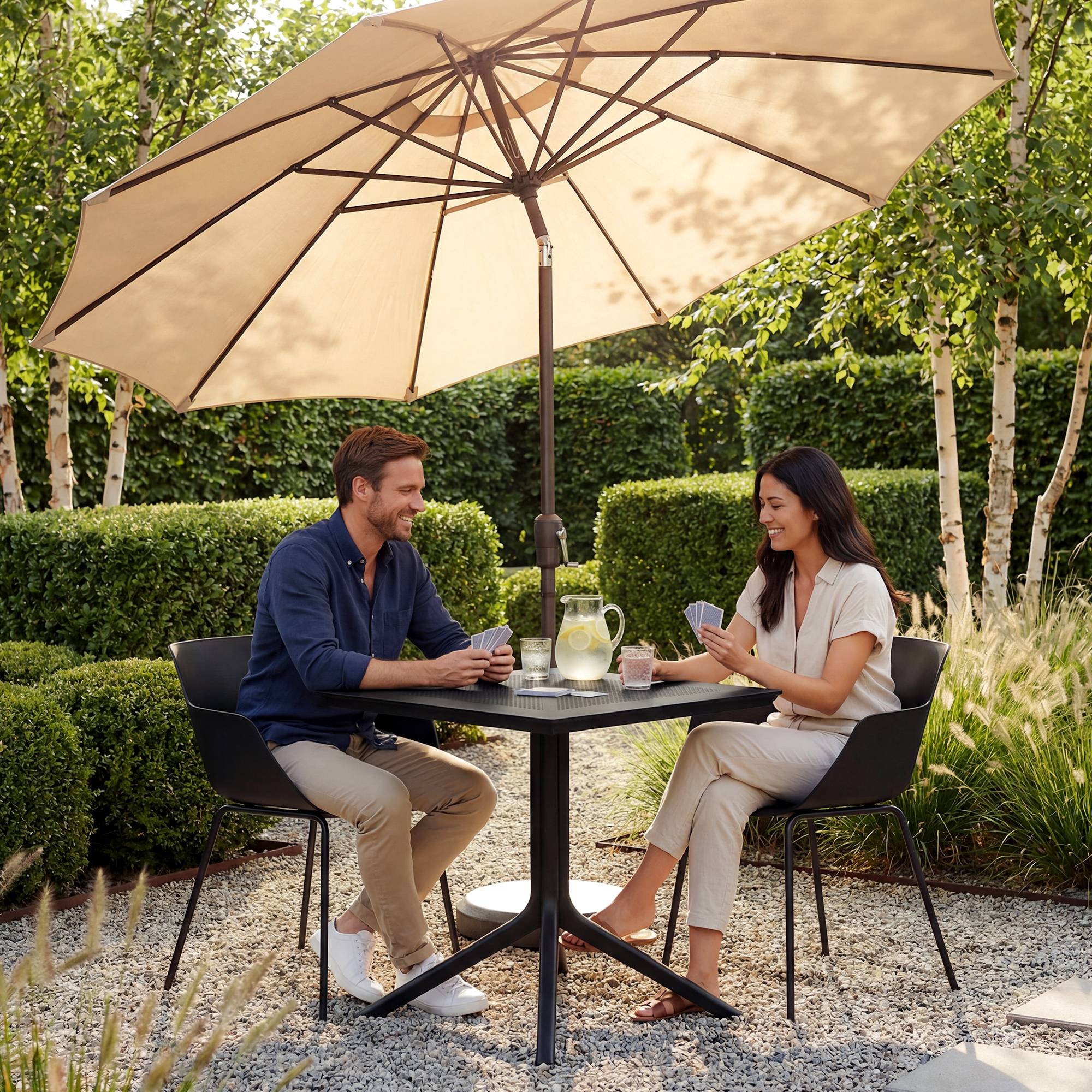 Tuinmeubelset Lirra met 2 stoelen