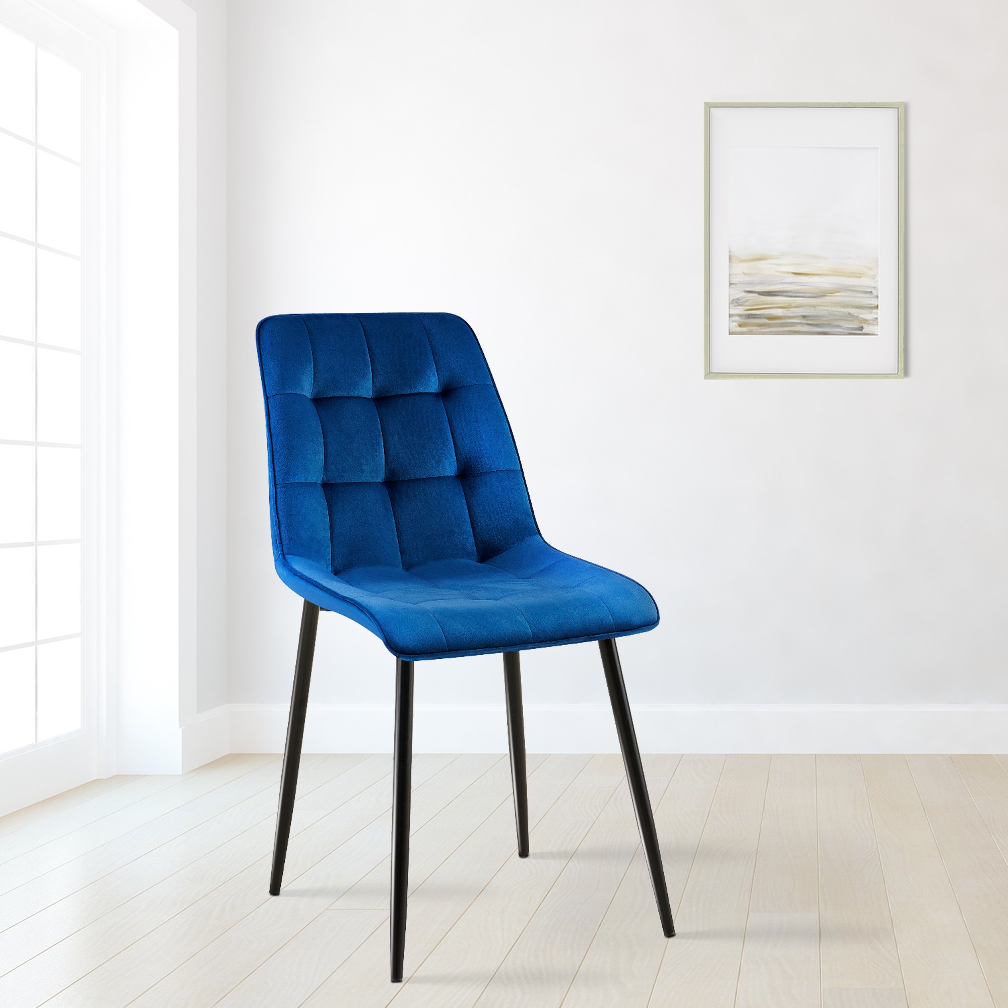 Set van 2 eetkamerstoelen Gifford fluweel